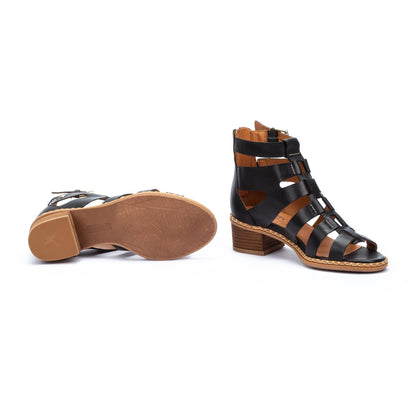 Pikolinos heeled block sandals with zipper BLANES W3H-1823