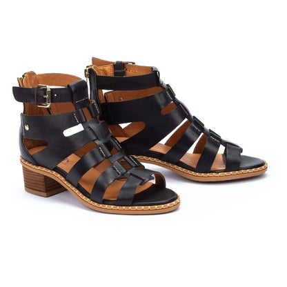 Pikolinos heeled block sandals with zipper BLANES W3H-1823
