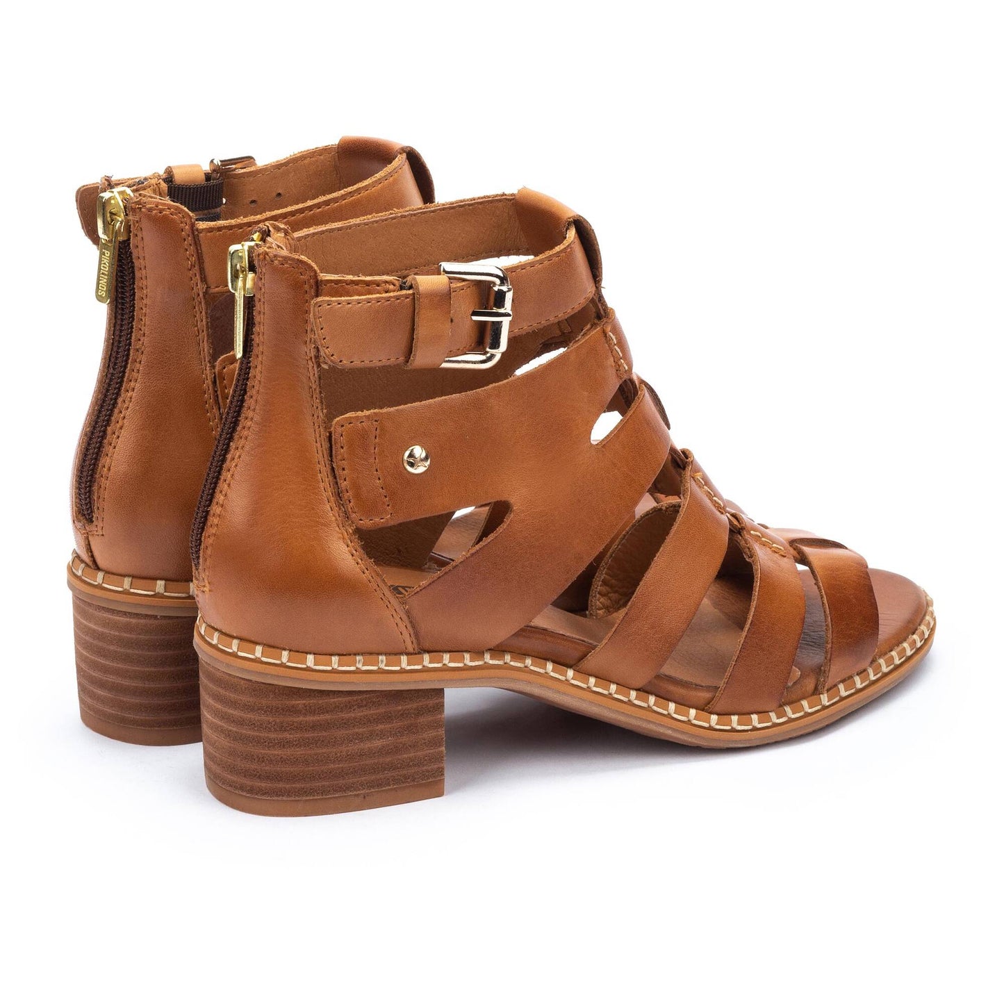 Pikolinos heeled block sandals with zipper BLANES W3H-1823