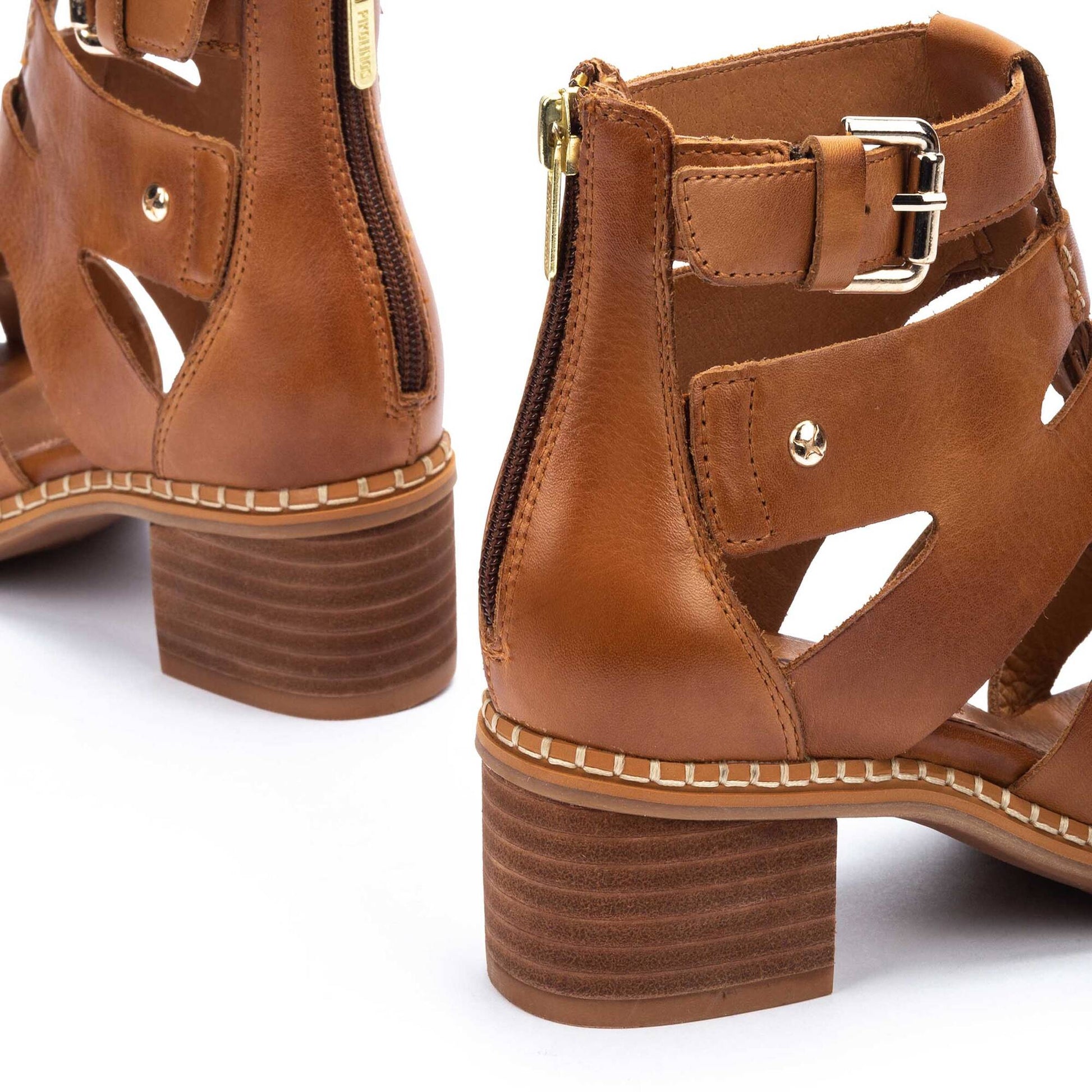 Pikolinos heeled block sandals with zipper BLANES W3H-1823