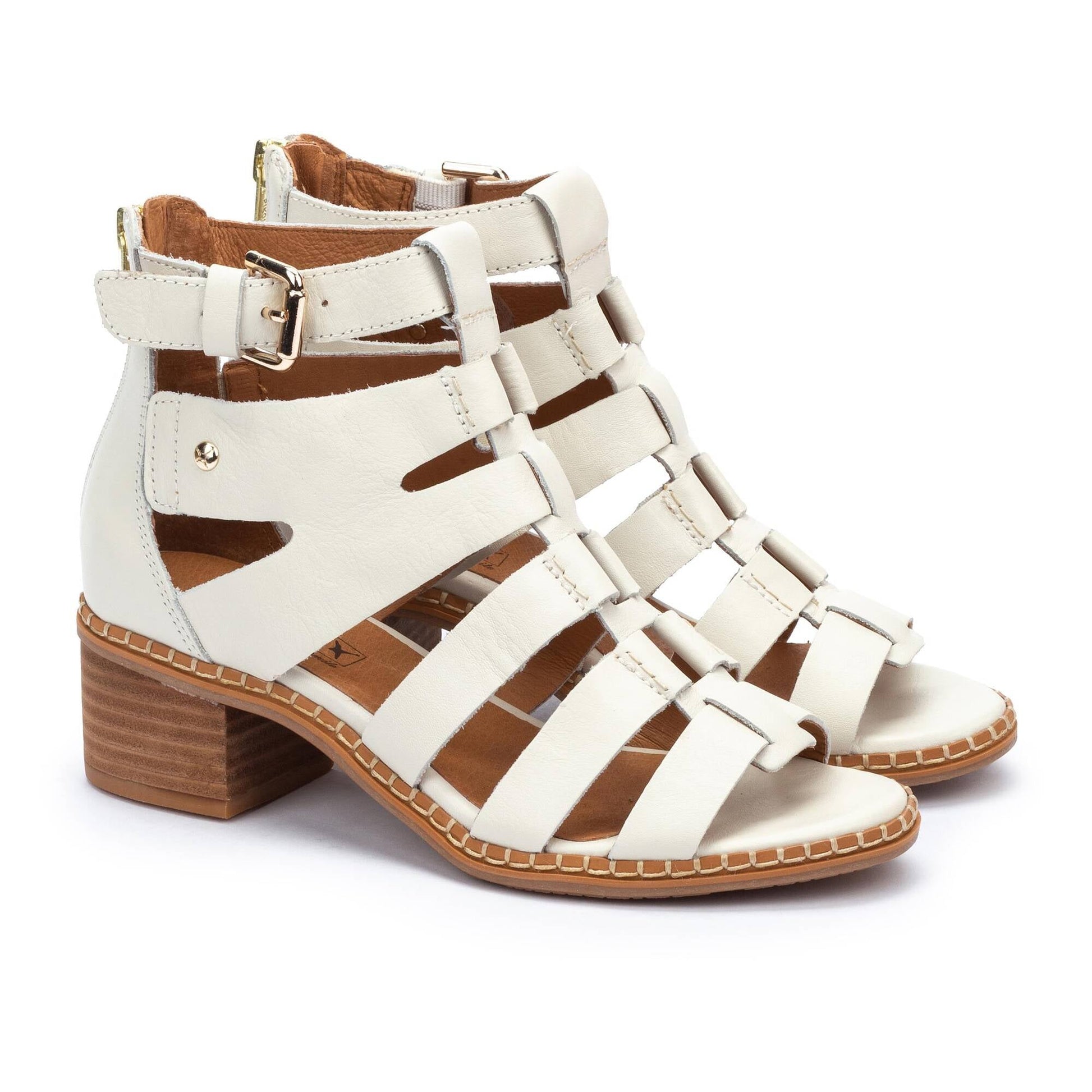 Pikolinos heeled block sandals with zipper BLANES W3H-1823