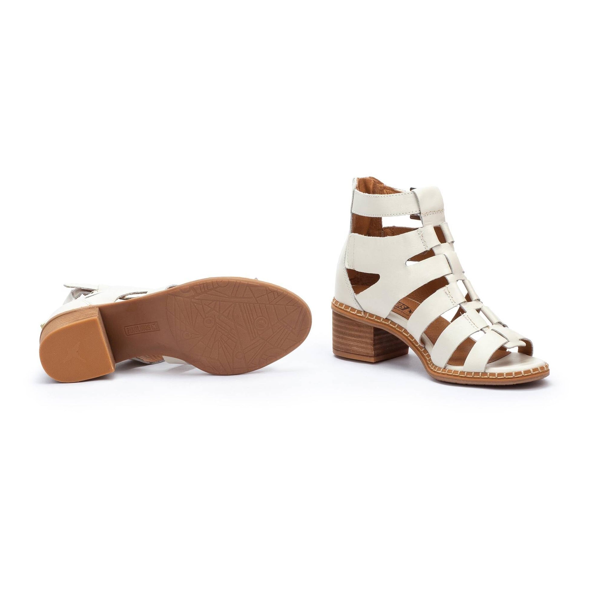 Pikolinos heeled block sandals with zipper BLANES W3H-1823
