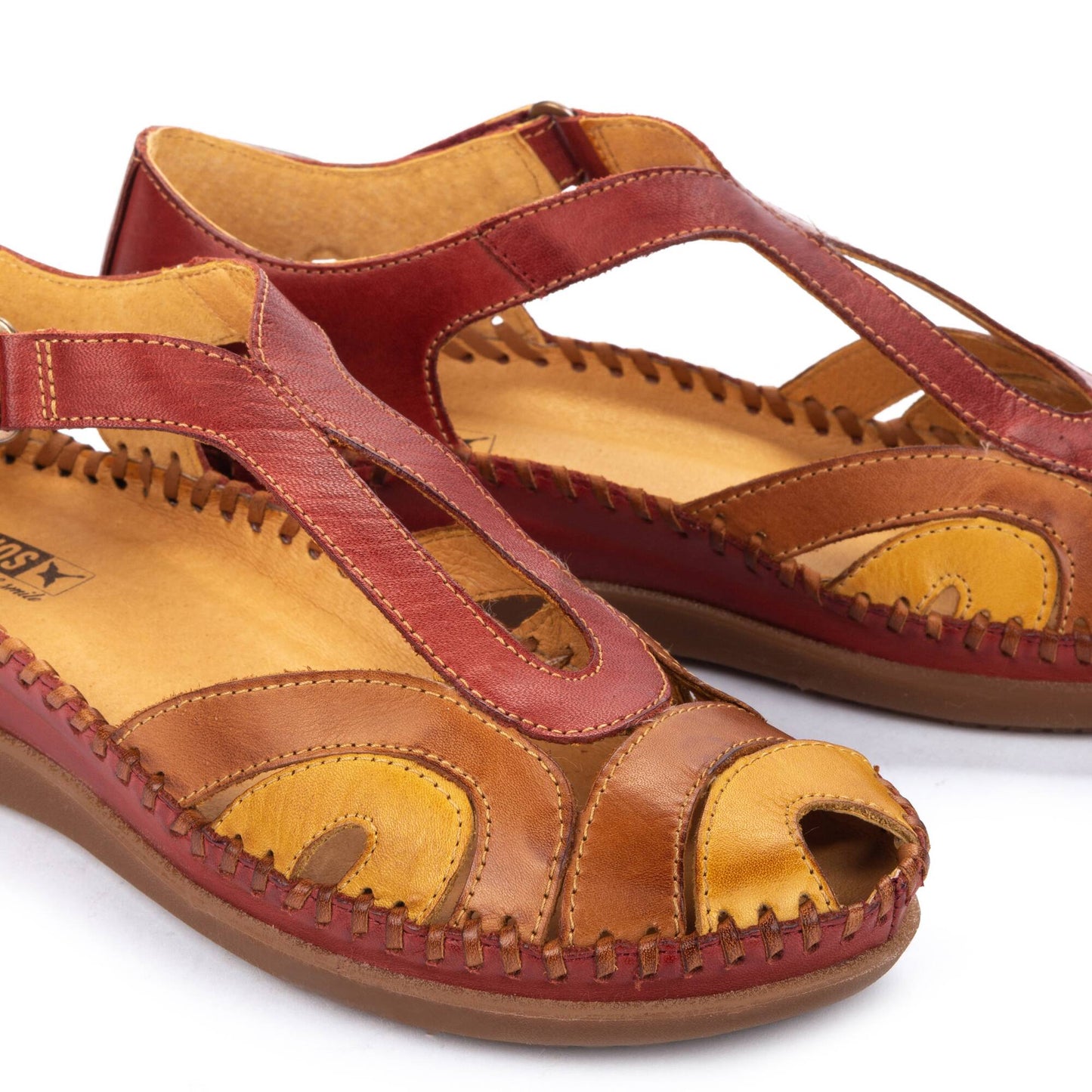 Pikolinos semi-open shoes with hook-and-loop closure CADAQUES W8K-1569C1