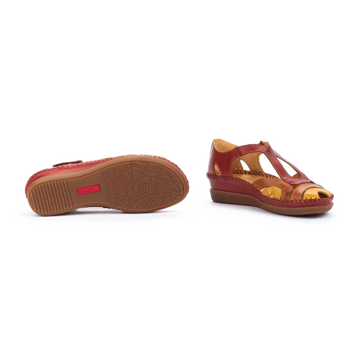 Pikolinos semi-open shoes with hook-and-loop closure CADAQUES W8K-1569C1