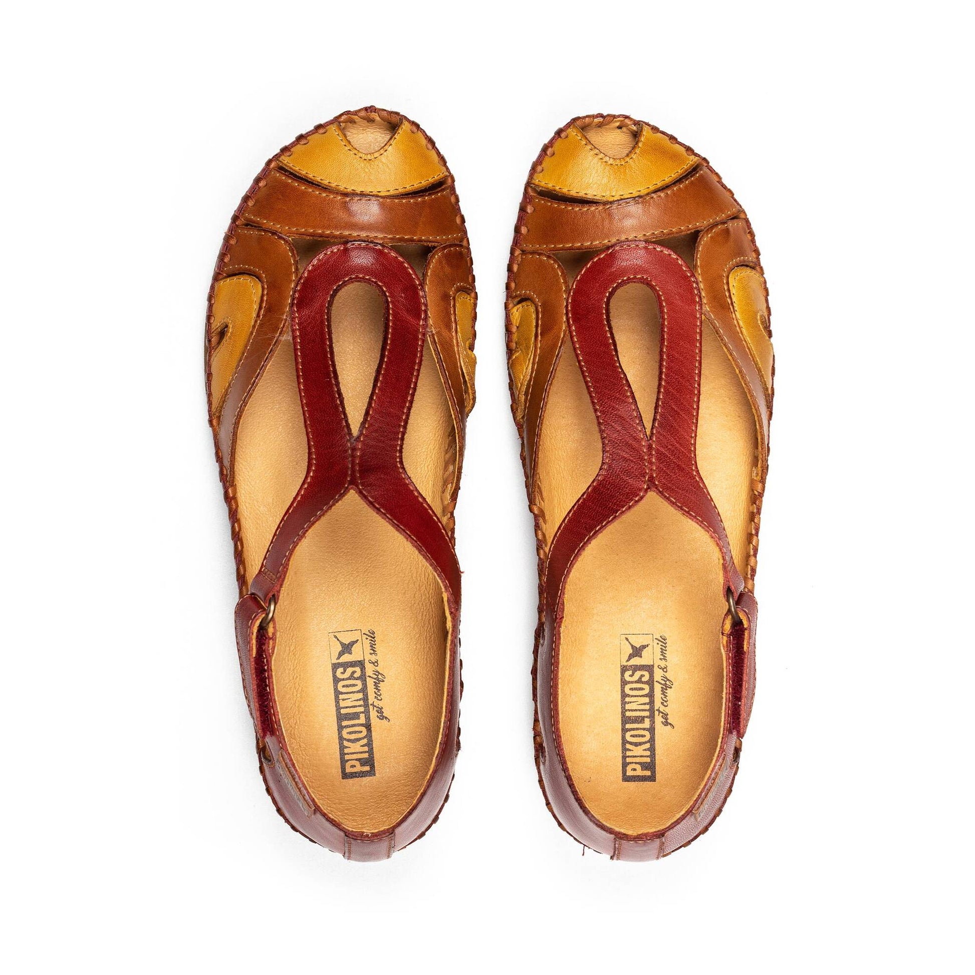 Pikolinos semi-open shoes with hook-and-loop closure CADAQUES W8K-1569C1