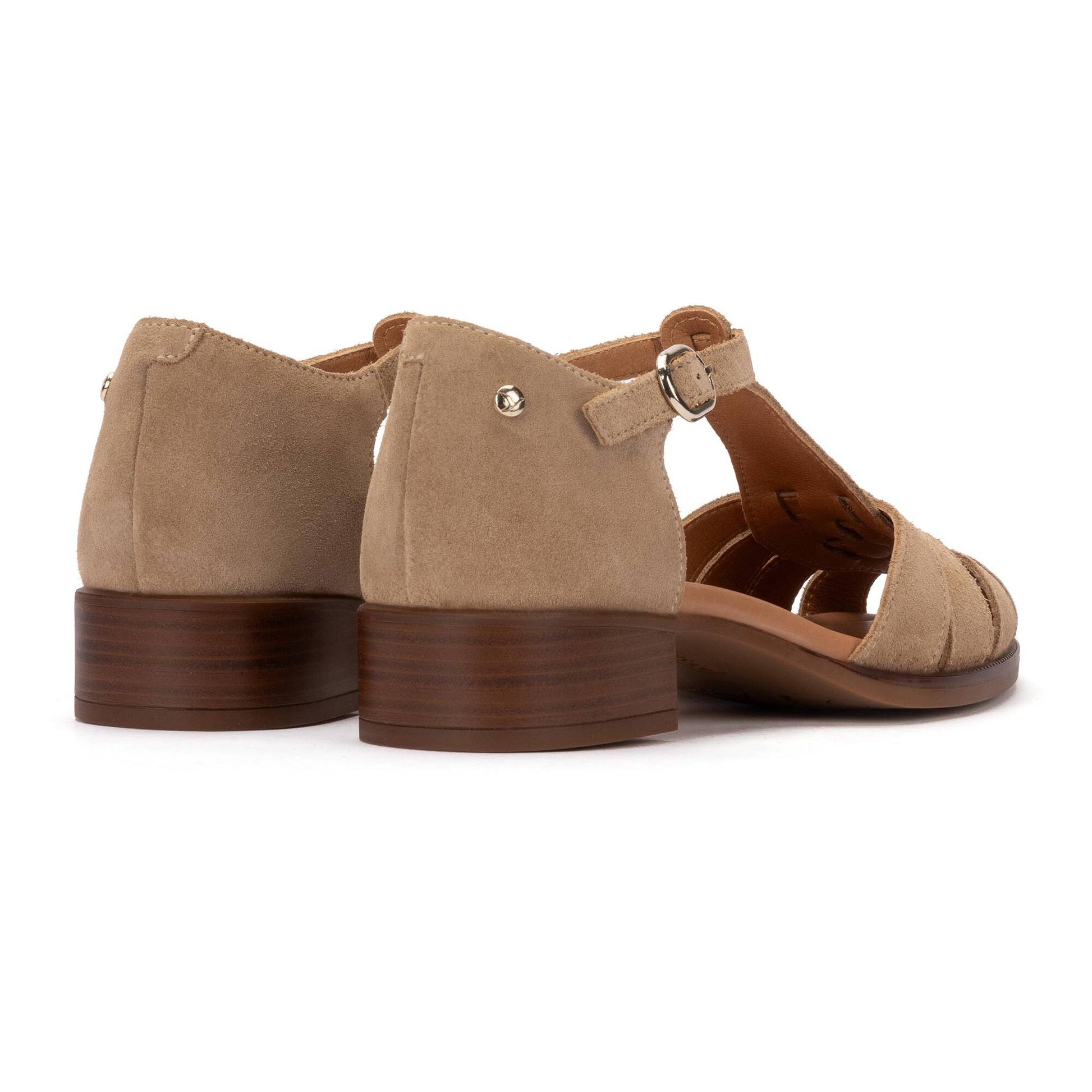 Pikolinos semi-open shoes with buckle VALENCIA W7D-1835SE