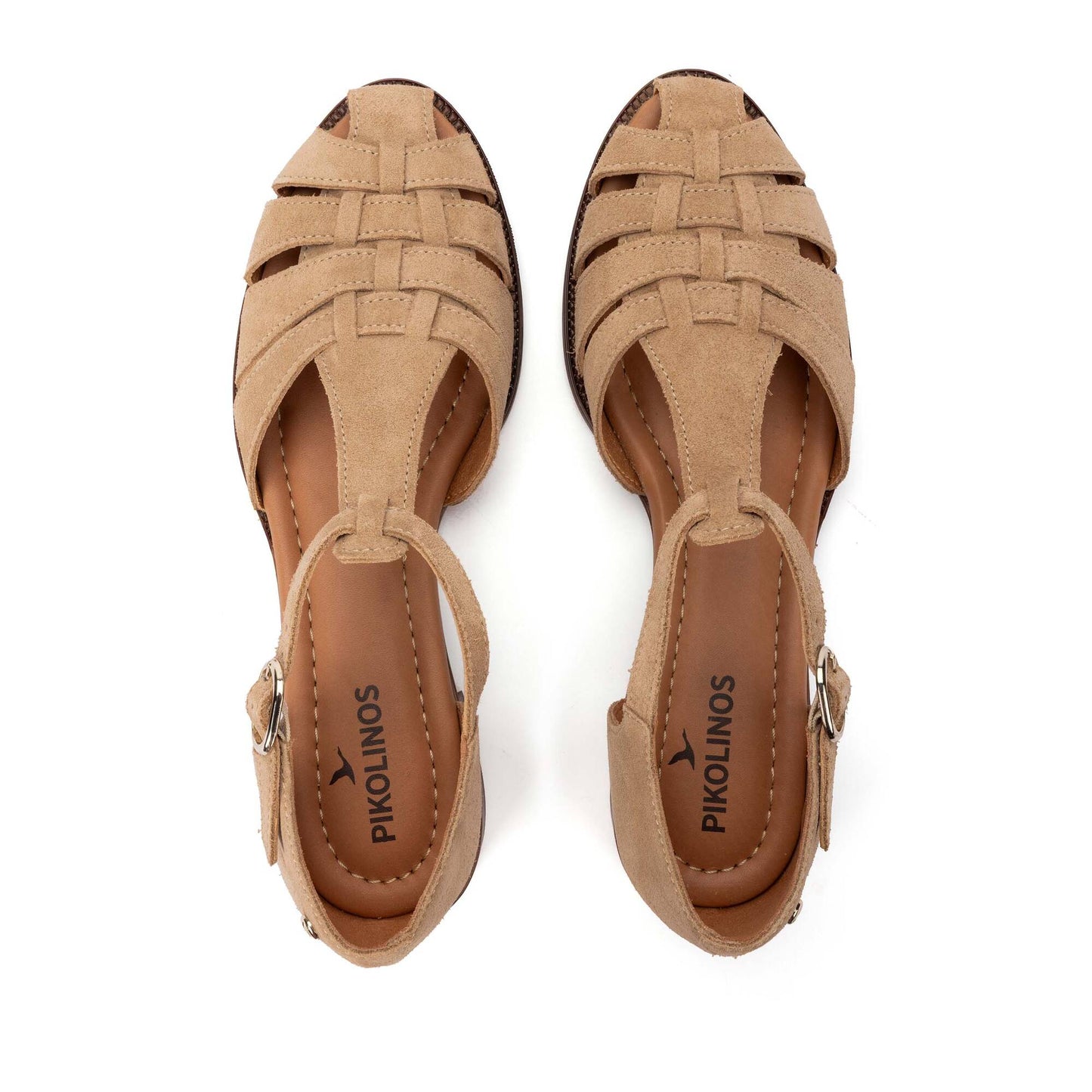 Pikolinos semi-open shoes with buckle VALENCIA W7D-1835SE