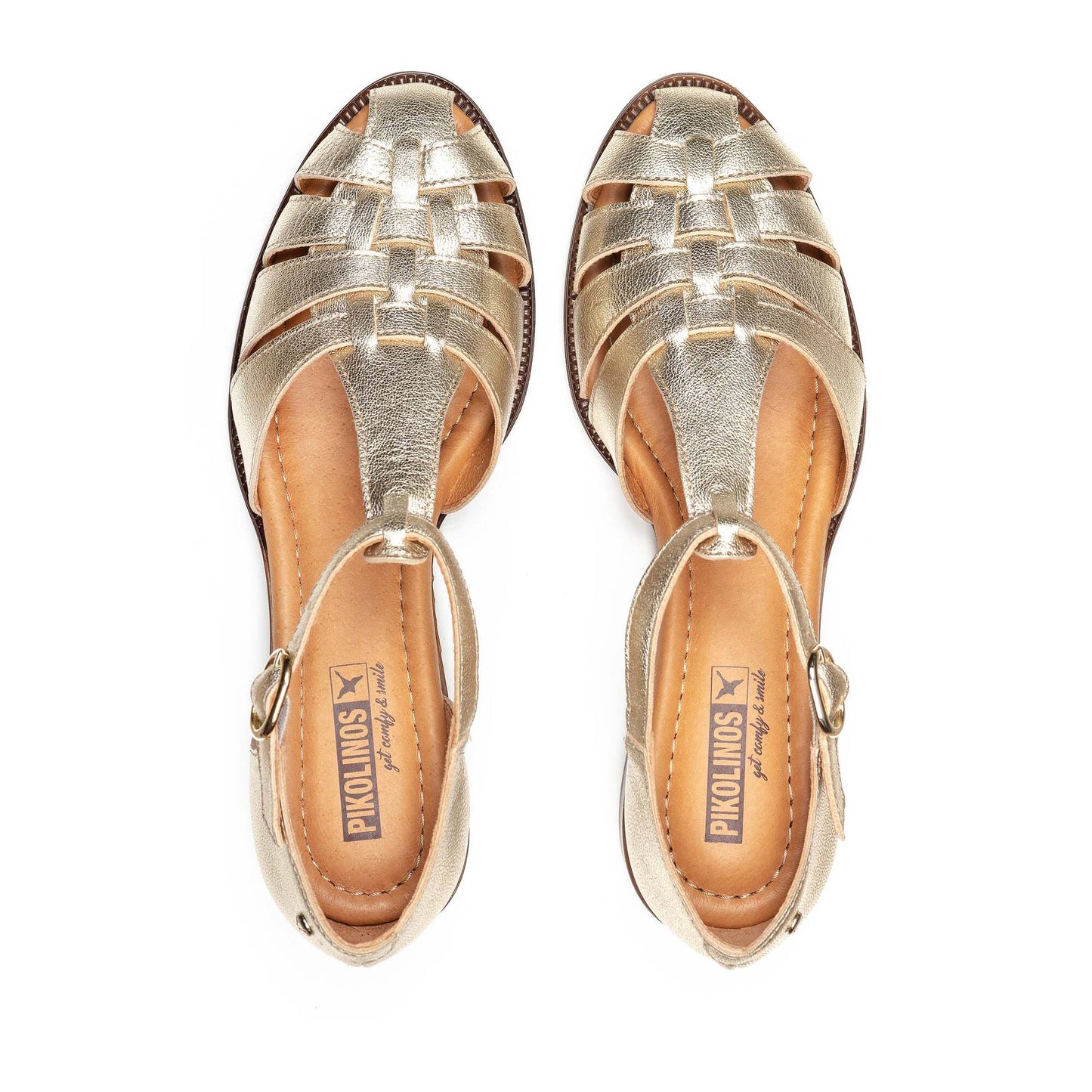 Pikolinos semi-open shoes with buckle VALENCIA W7D-1835CL