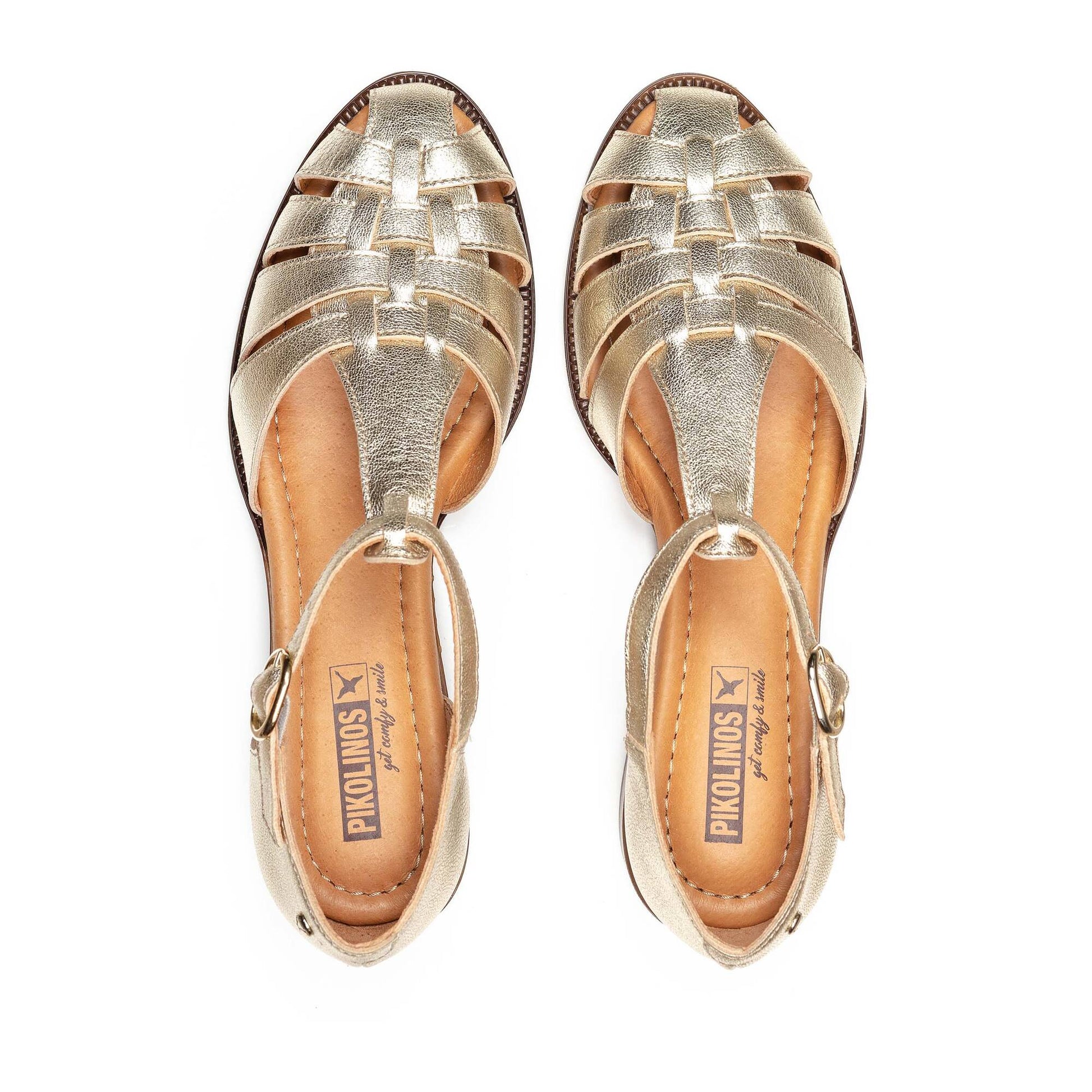 Pikolinos semi-open shoes with buckle VALENCIA W7D-1835CL