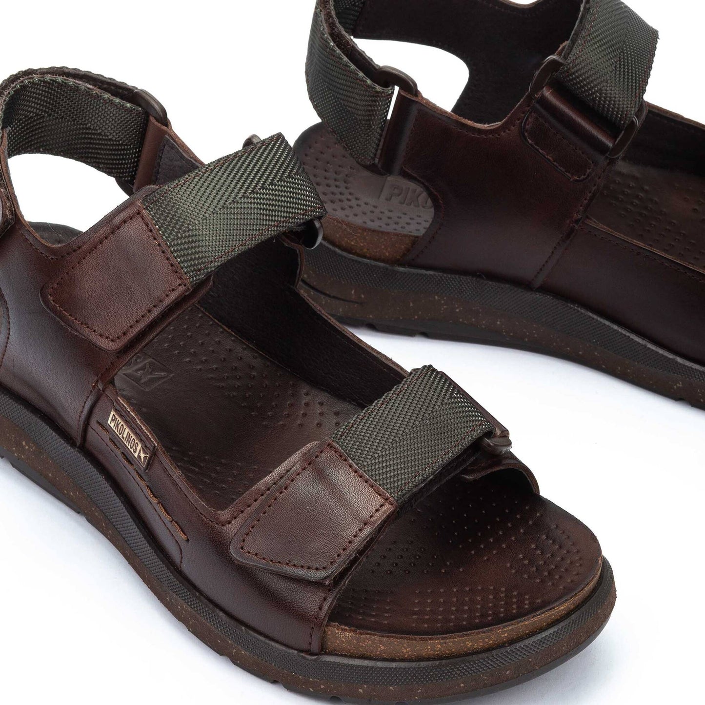 Pikolinos flat sandals with hook-and-loop closure NIJAR M0B-0122