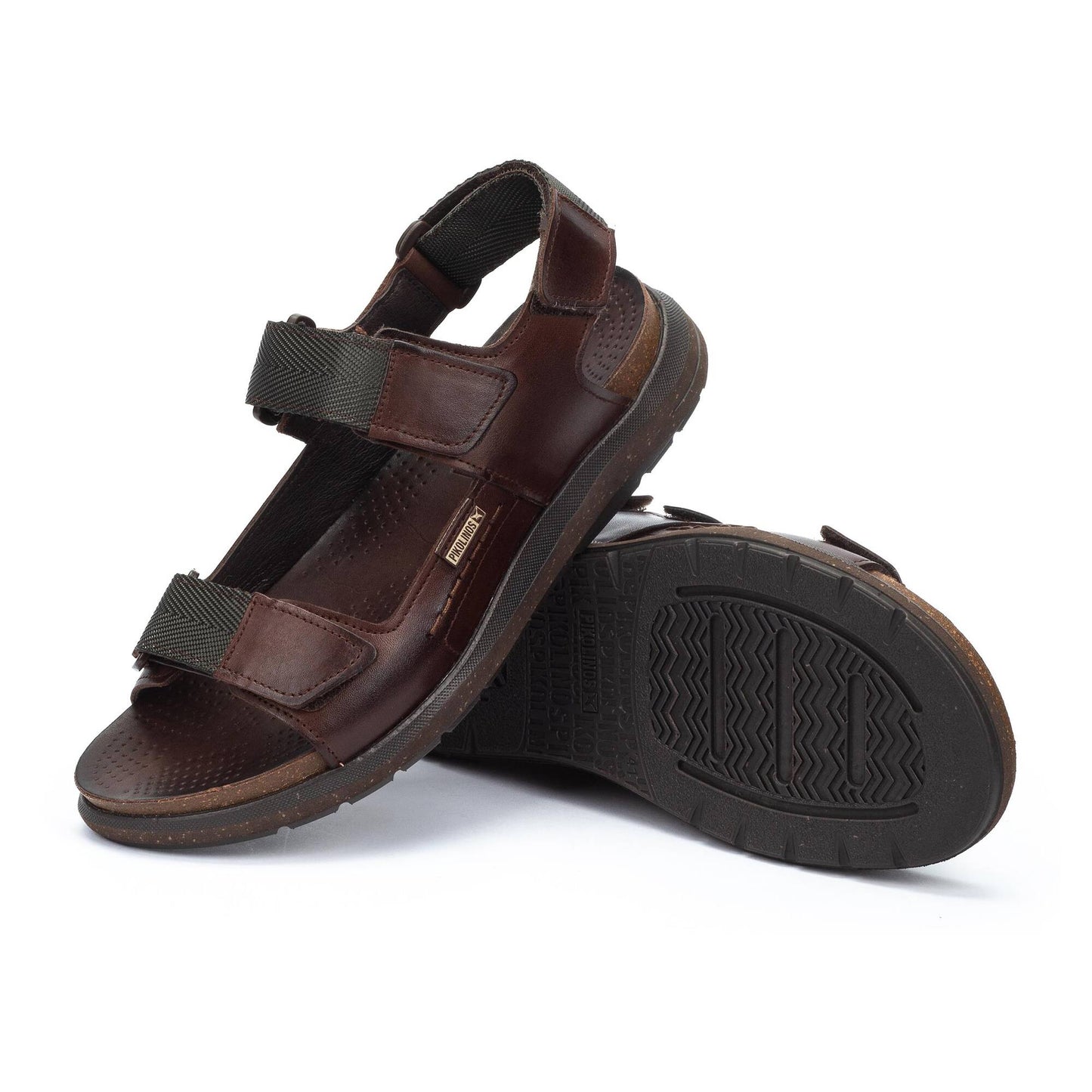 Pikolinos flat sandals with hook-and-loop closure NIJAR M0B-0122