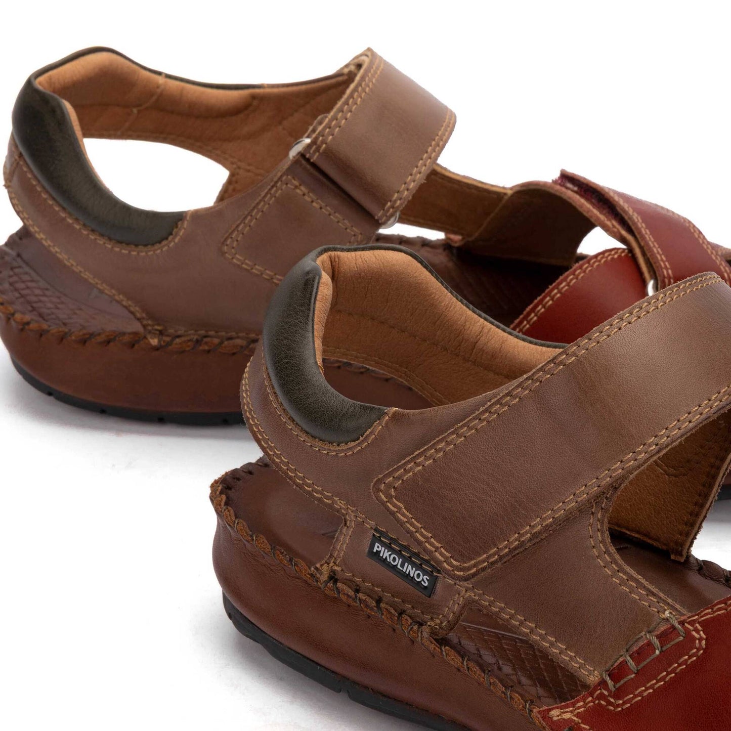 Pikolinos flat sandals with hook-and-loop closure TARIFA 06J-5818C2