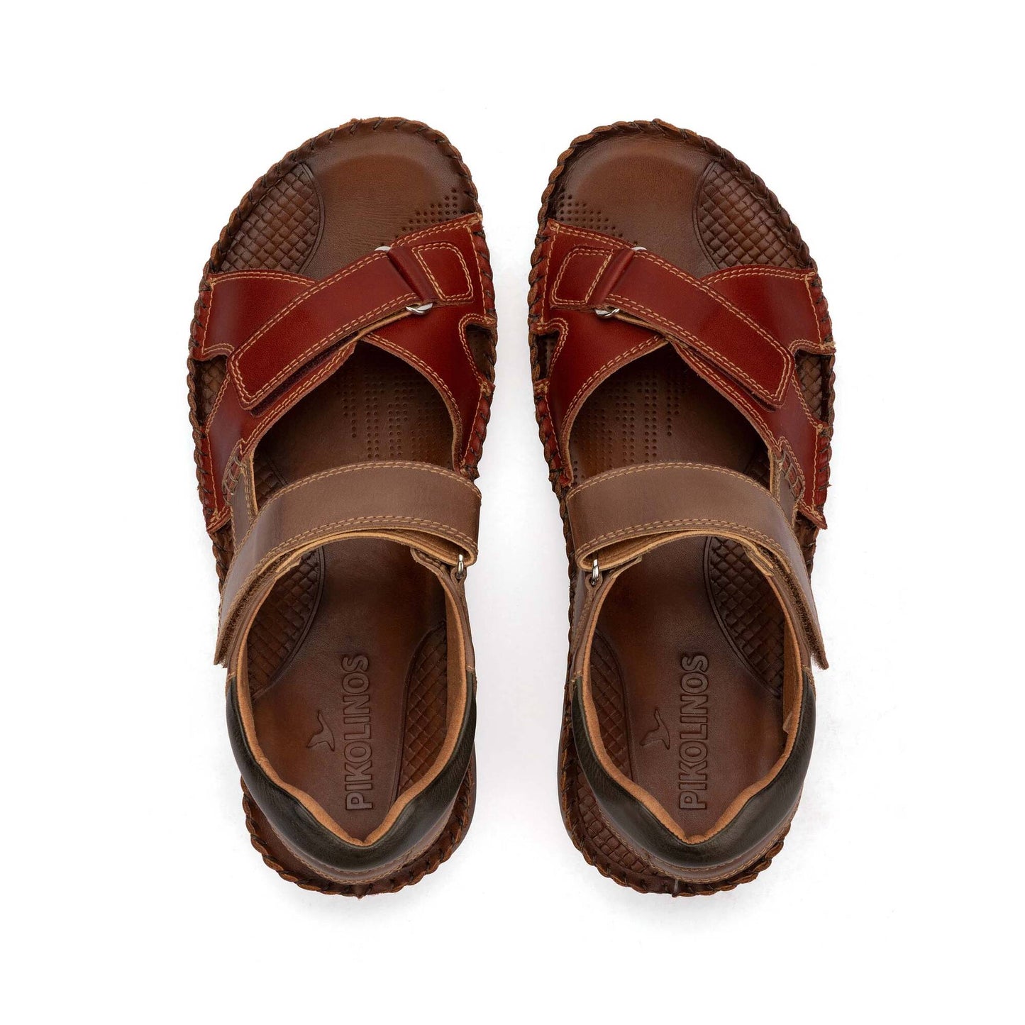 Pikolinos flat sandals with hook-and-loop closure TARIFA 06J-5818C2