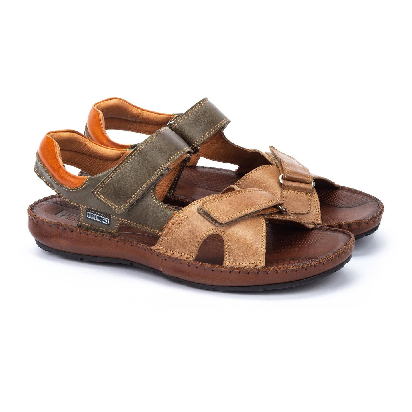 Pikolinos flat sandals with hook-and-loop closure TARIFA 06J-5818C2