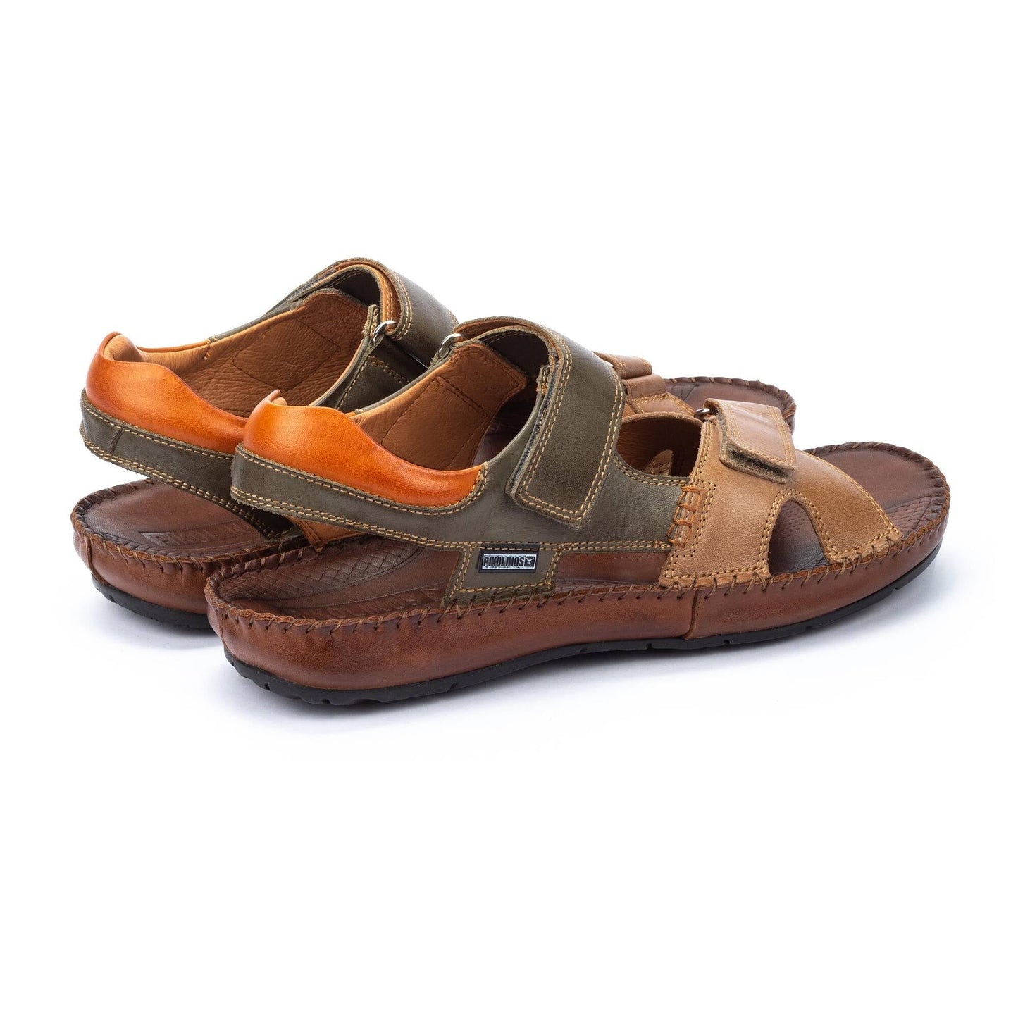 Pikolinos flat sandals with hook-and-loop closure TARIFA 06J-5818C2