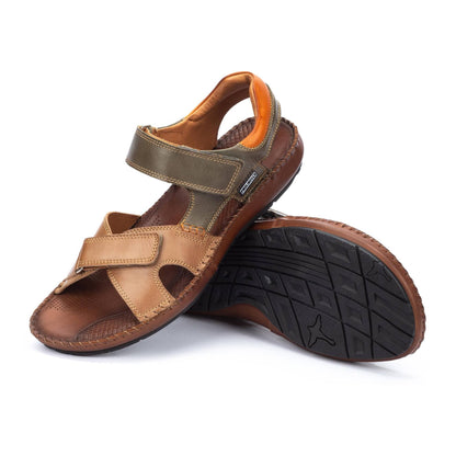 Pikolinos flat sandals with hook-and-loop closure TARIFA 06J-5818C2