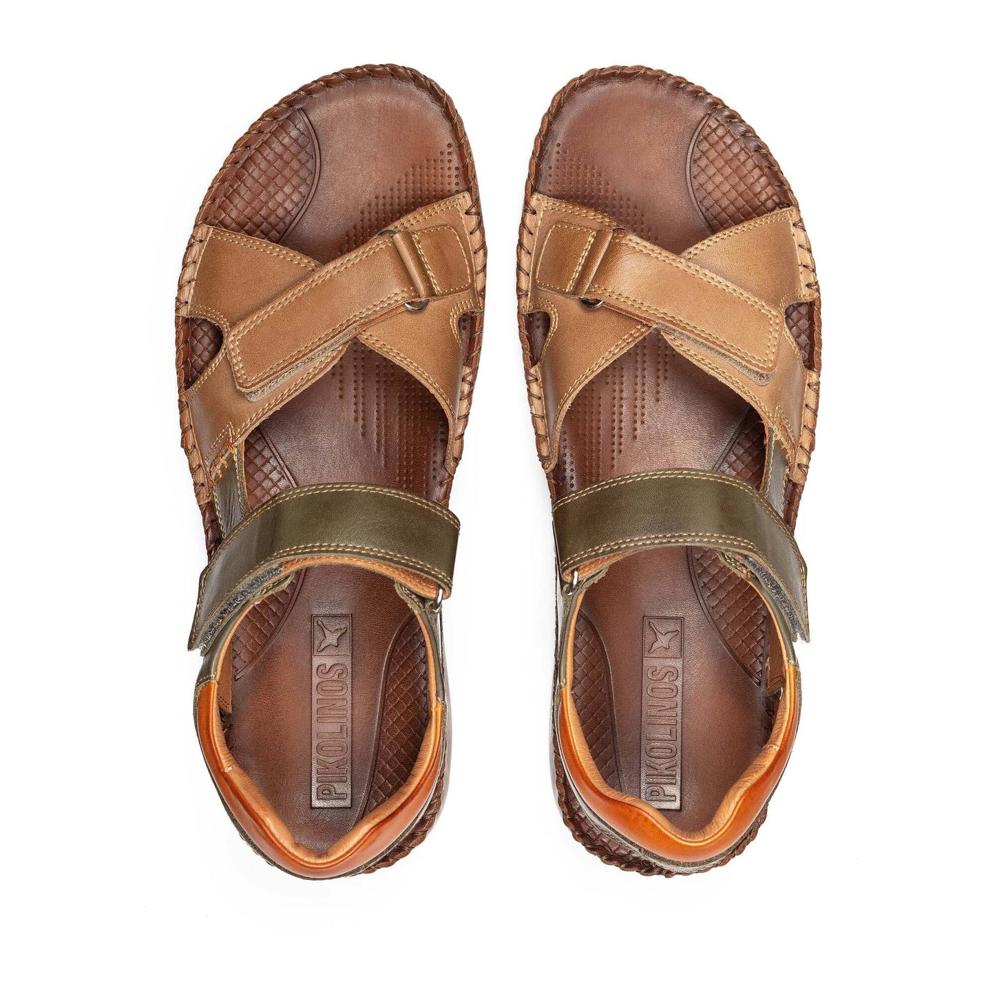 Pikolinos flat sandals with hook-and-loop closure TARIFA 06J-5818C2