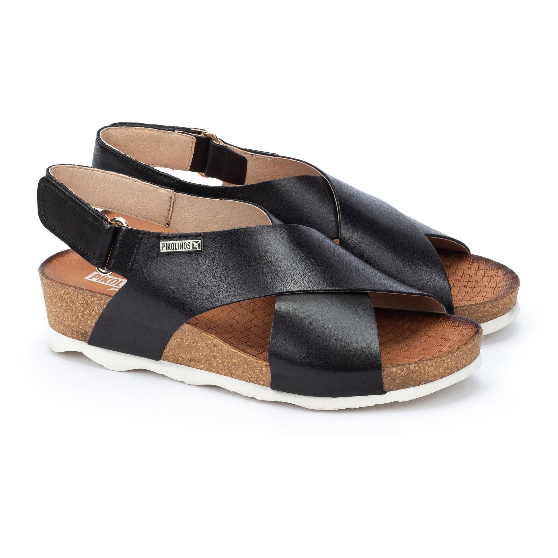 Pikolinos wedge sandals with hook-and-loop closure MAHON W9E-0912