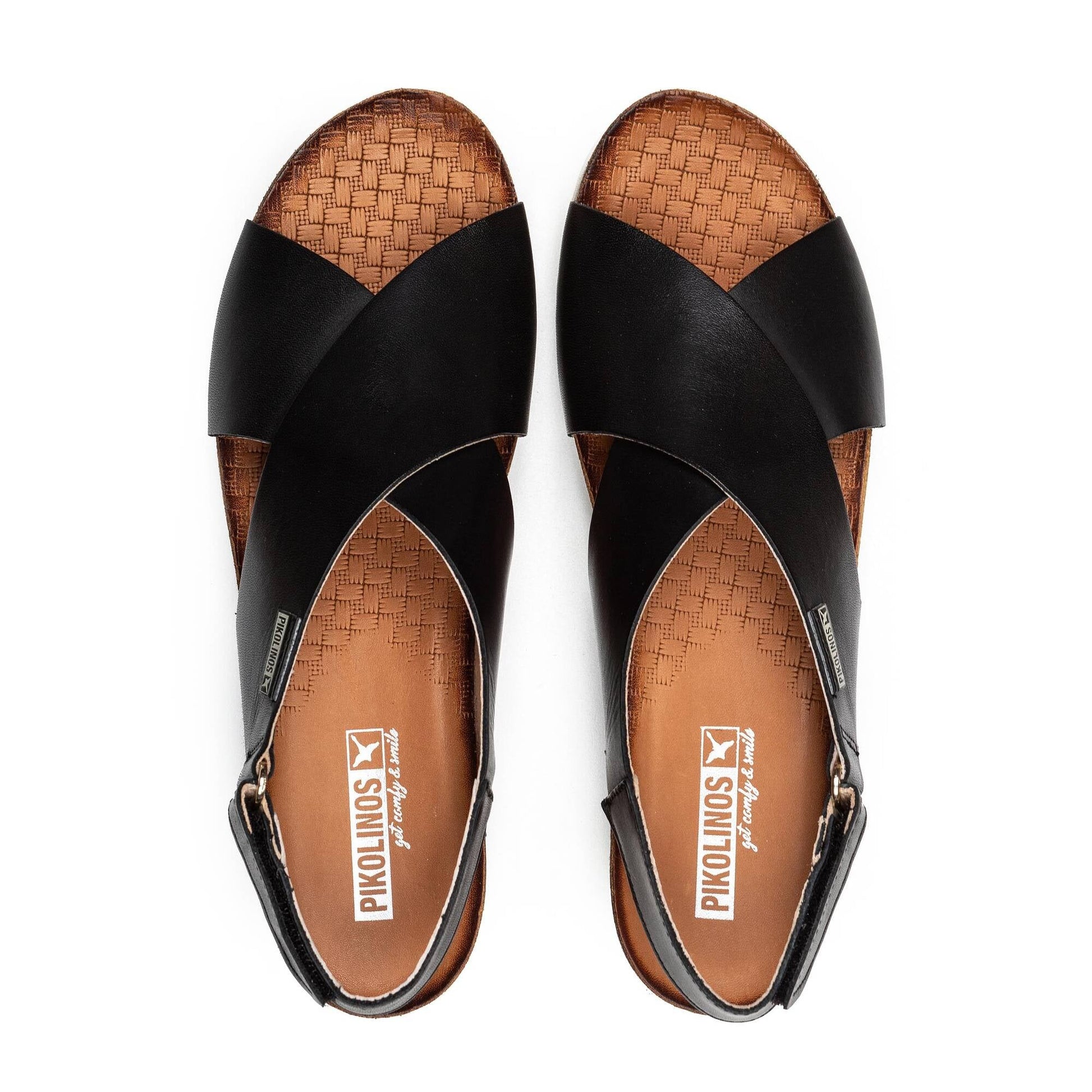 Pikolinos wedge sandals with hook-and-loop closure MAHON W9E-0912
