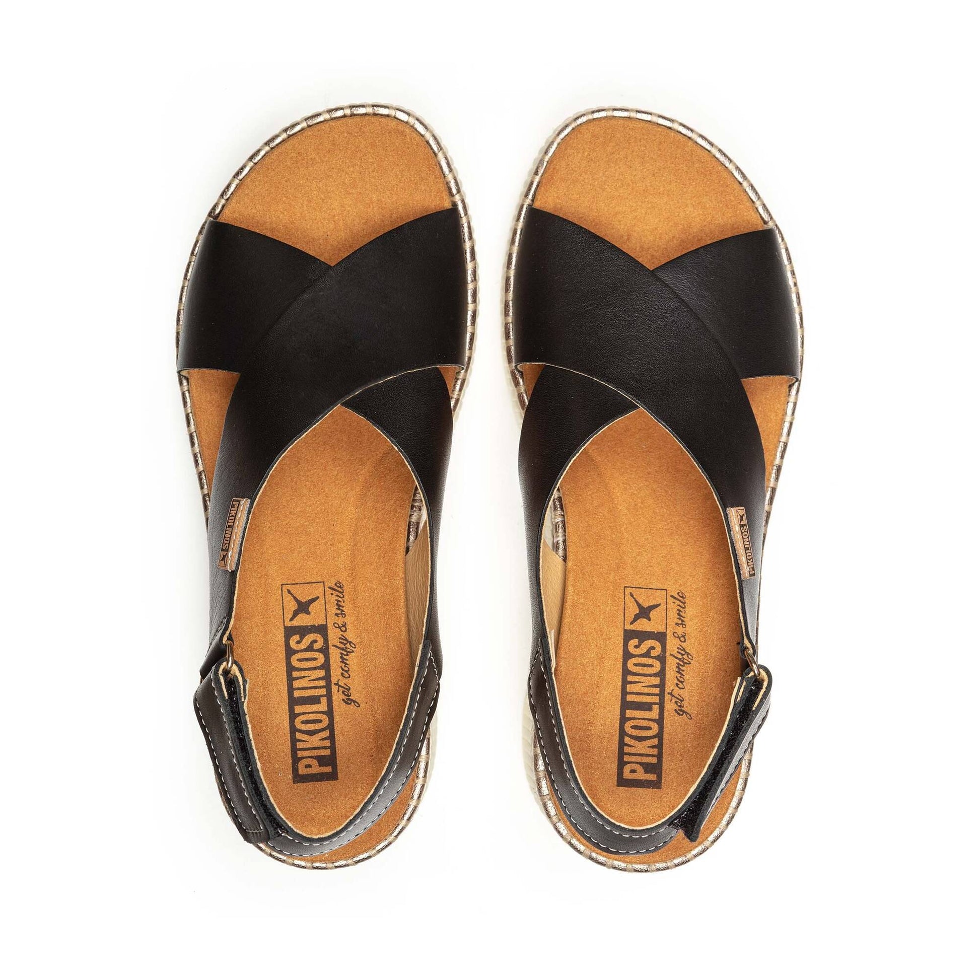 Pikolinos wedge sandals with hook-and-loop closure GOMERA W0K-0606C1