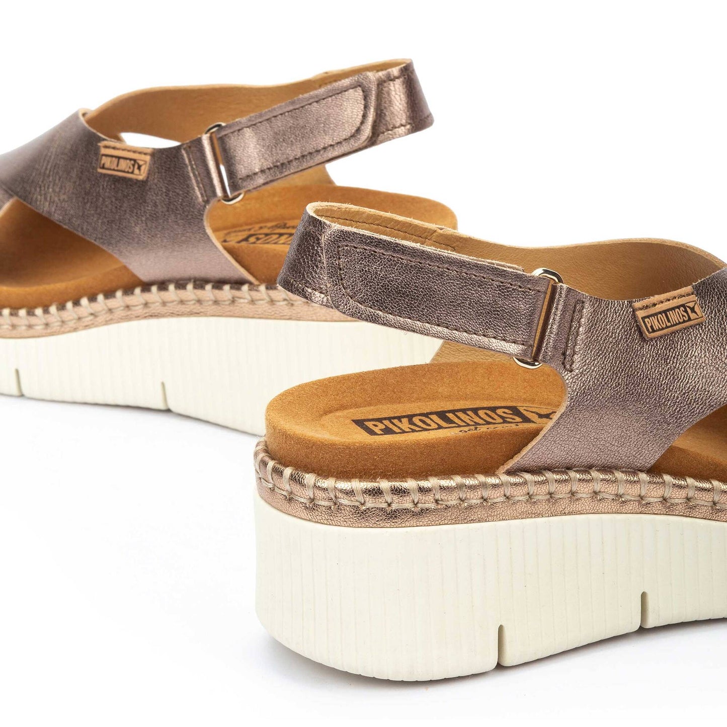 Pikolinos wedge sandals with hook-and-loop closure GOMERA W0K-0606CL