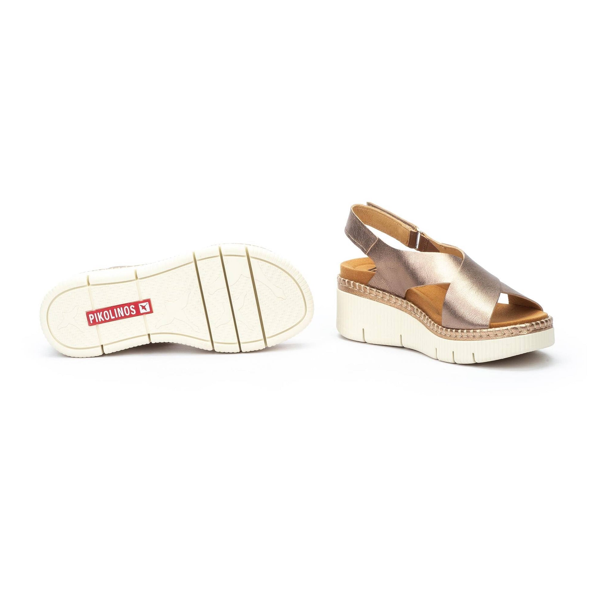 Pikolinos wedge sandals with hook-and-loop closure GOMERA W0K-0606CL