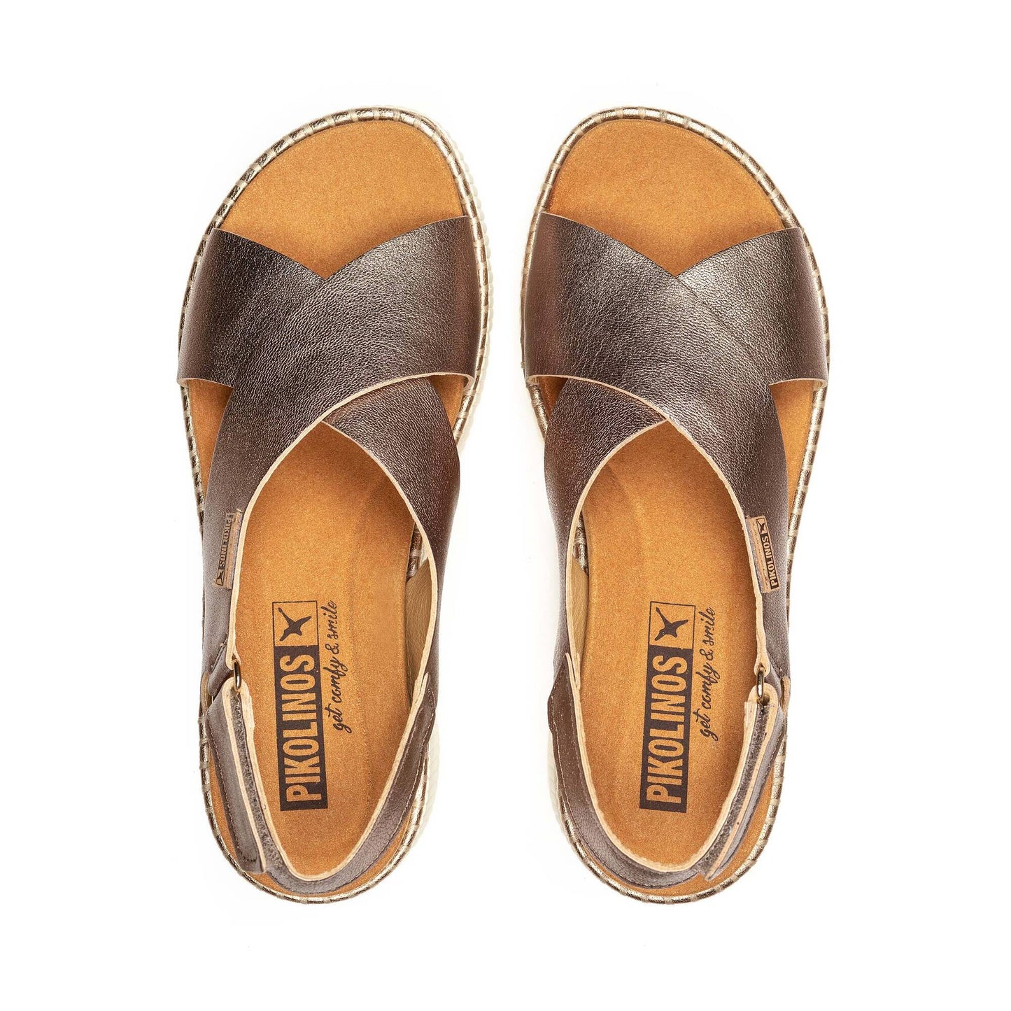 Pikolinos wedge sandals with hook-and-loop closure GOMERA W0K-0606CL