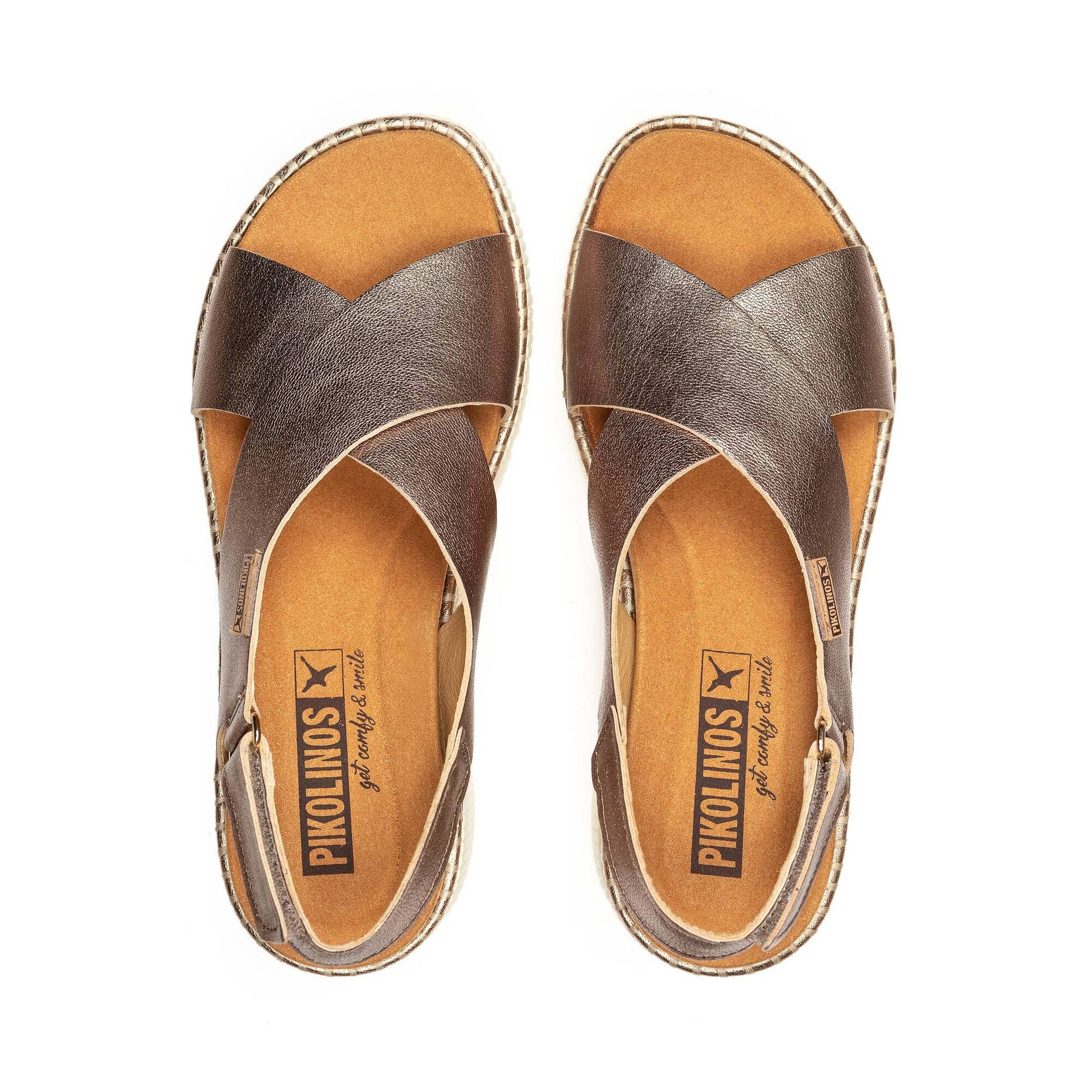 Pikolinos wedge sandals with hook-and-loop closure GOMERA W0K-0606CL