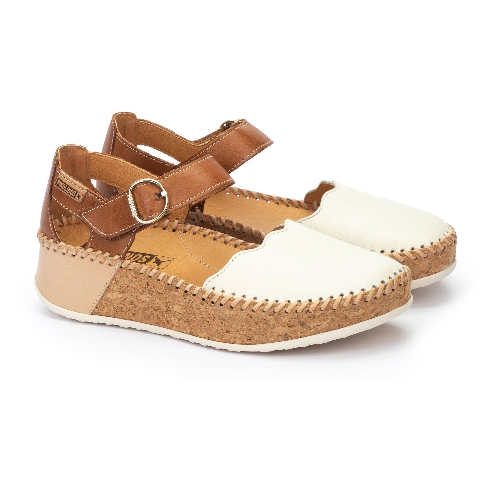 Pikolinos semi-open shoes with hook-and-loop closure MARINA W1C-0893C1