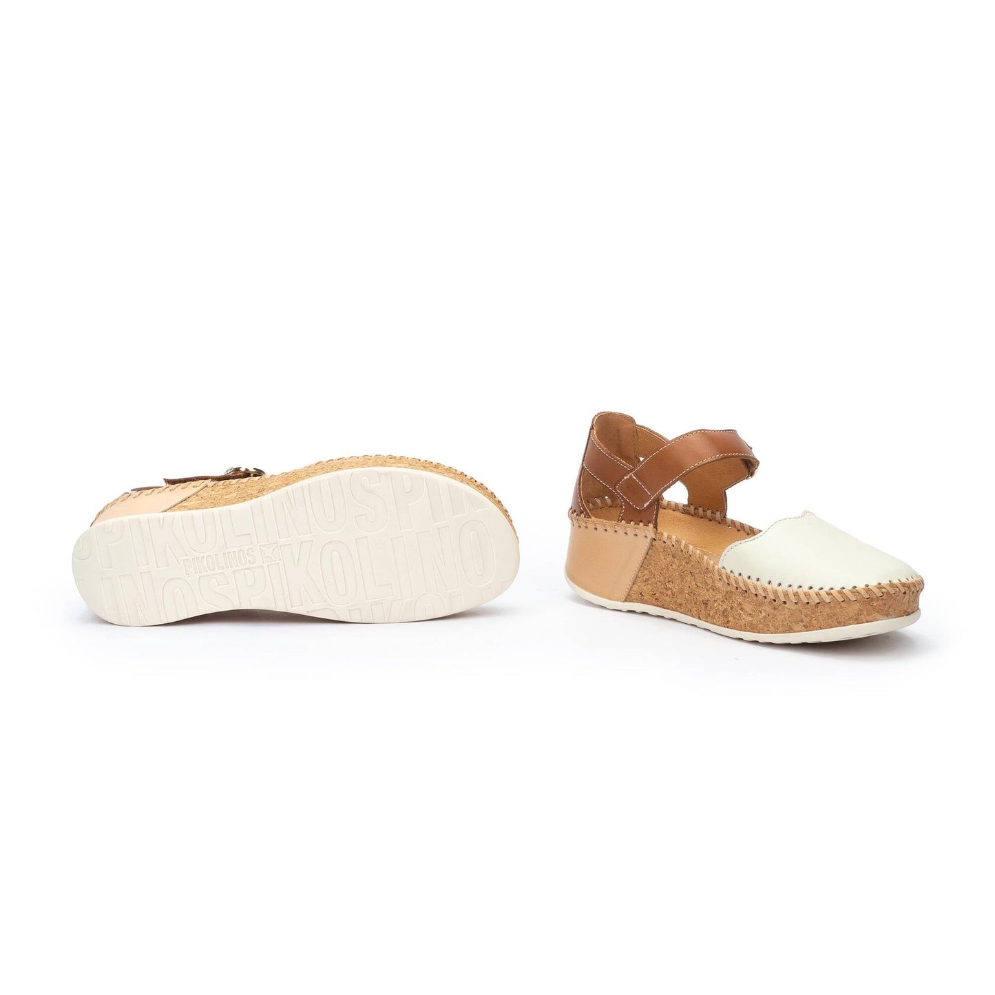 Pikolinos semi-open shoes with hook-and-loop closure MARINA W1C-0893C1