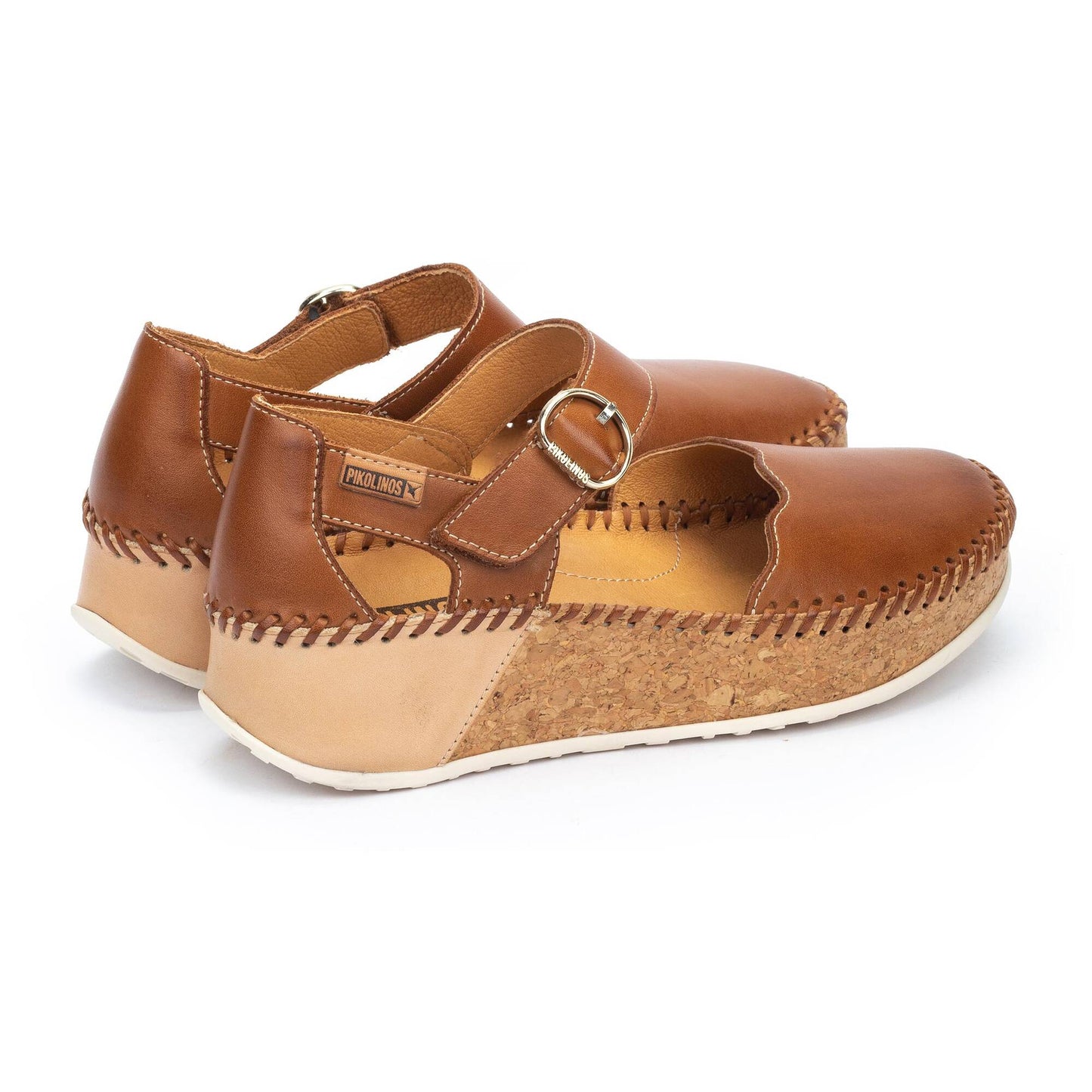 Pikolinos semi-open shoes with hook-and-loop closure MARINA W1C-0893C2