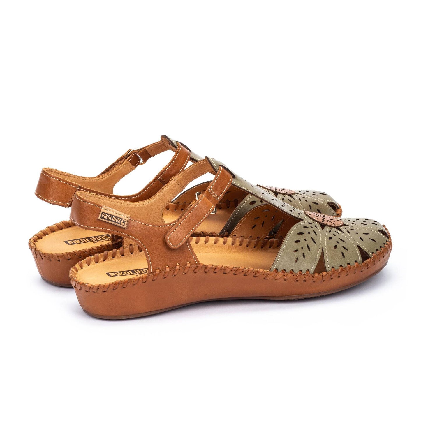 Pikolinos semi-open shoes with hook-and-loop closure P. VALLARTA 655-0841C1