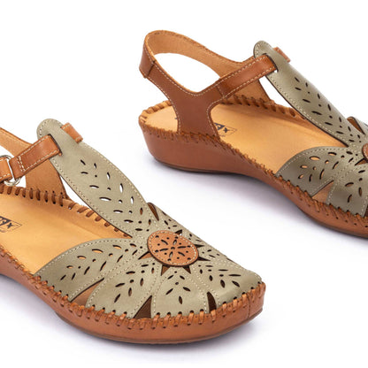 Pikolinos semi-open shoes with hook-and-loop closure P. VALLARTA 655-0841C1