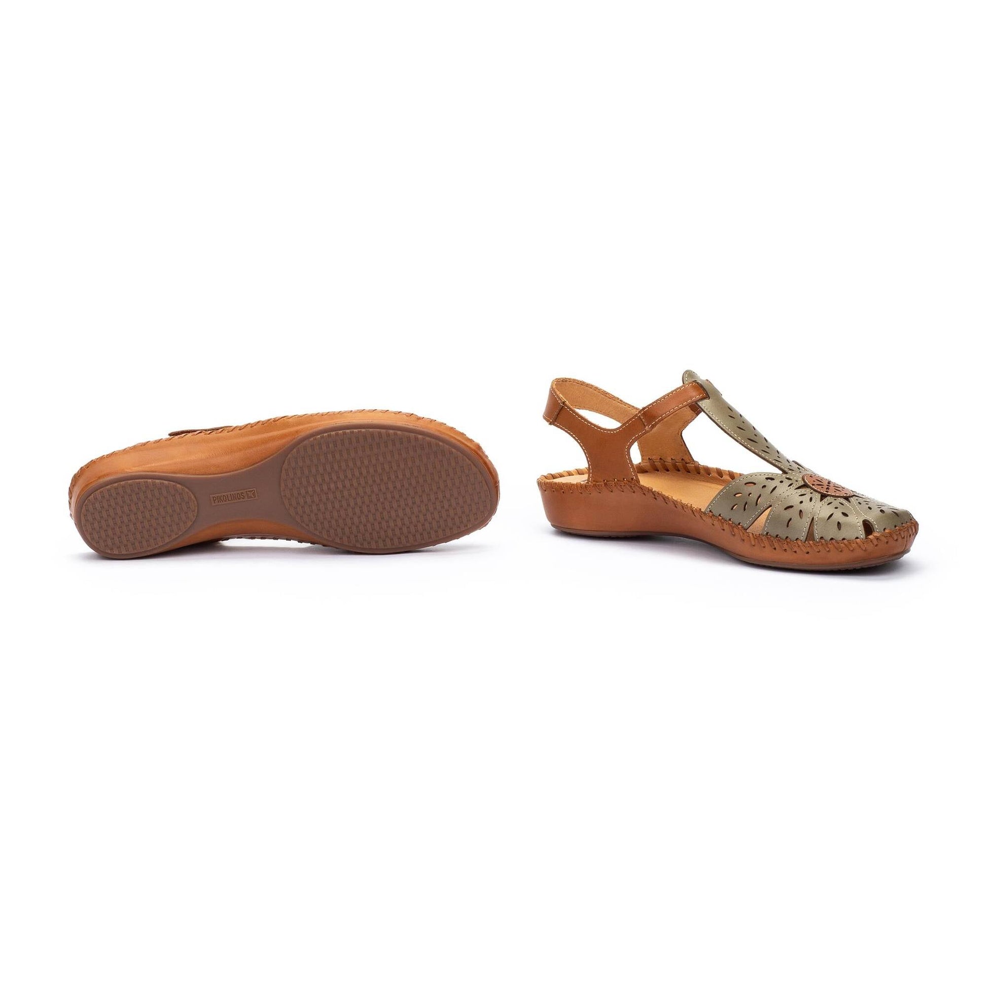 Pikolinos semi-open shoes with hook-and-loop closure P. VALLARTA 655-0841C1