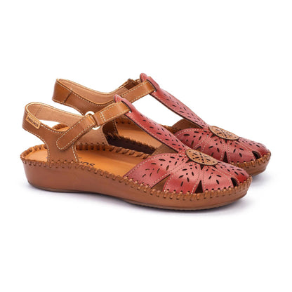 Pikolinos semi-open shoes with hook-and-loop closure P. VALLARTA 655-0841C1