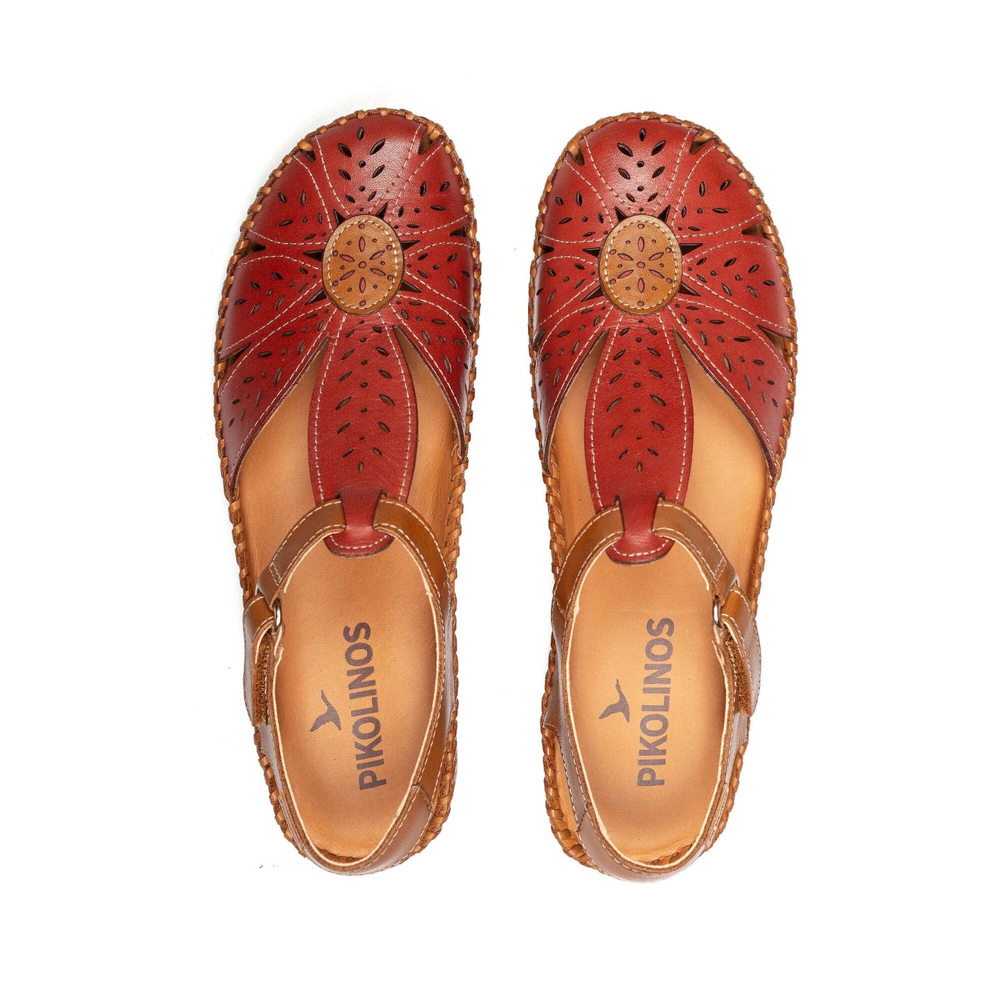 Pikolinos semi-open shoes with hook-and-loop closure P. VALLARTA 655-0841C1