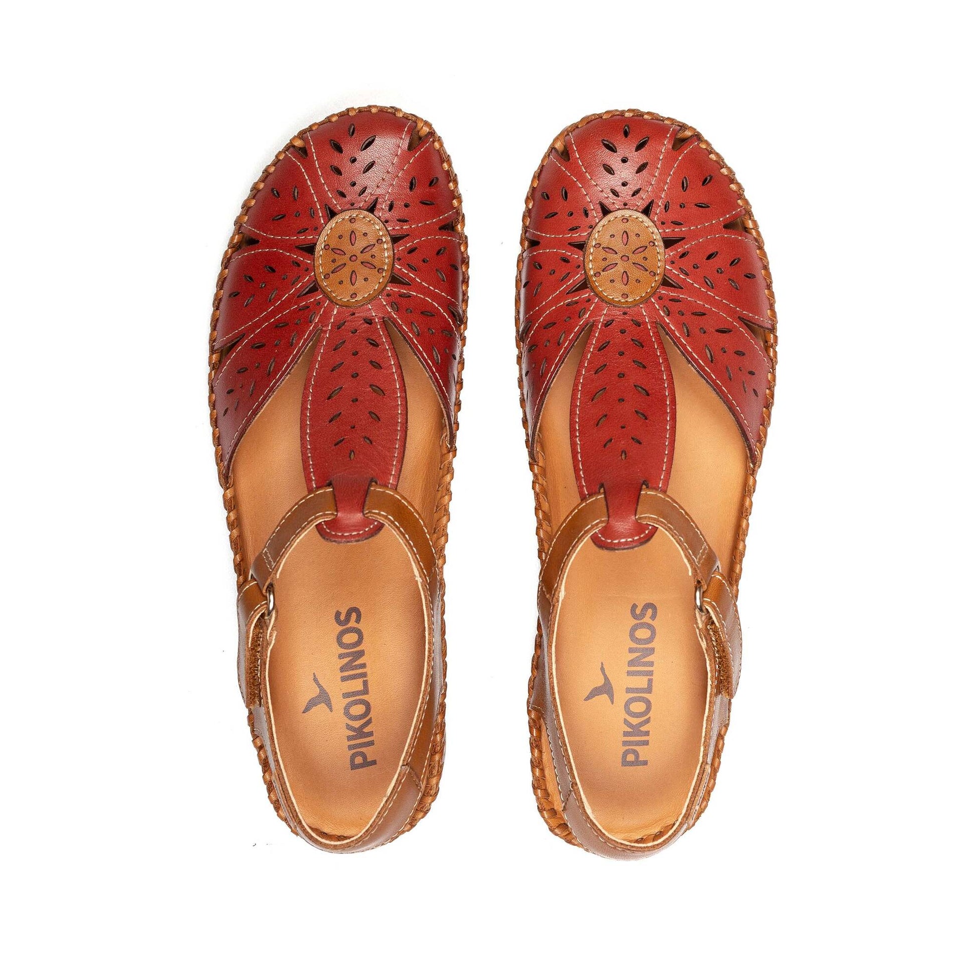 Pikolinos semi-open shoes with hook-and-loop closure P. VALLARTA 655-0841C1