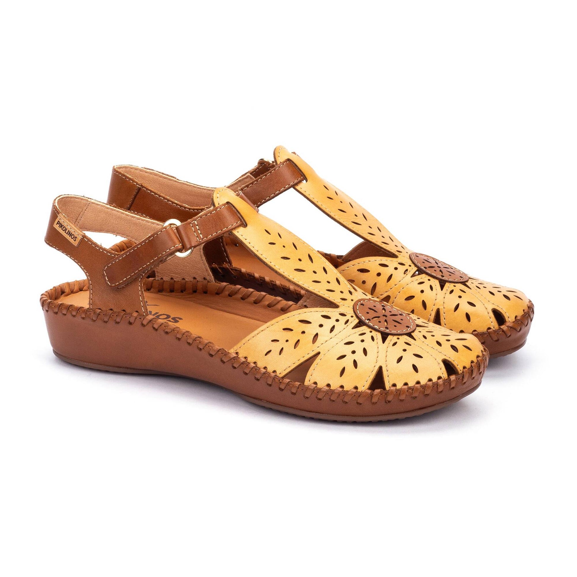 Pikolinos semi-open shoes with hook-and-loop closure P. VALLARTA 655-0841C1