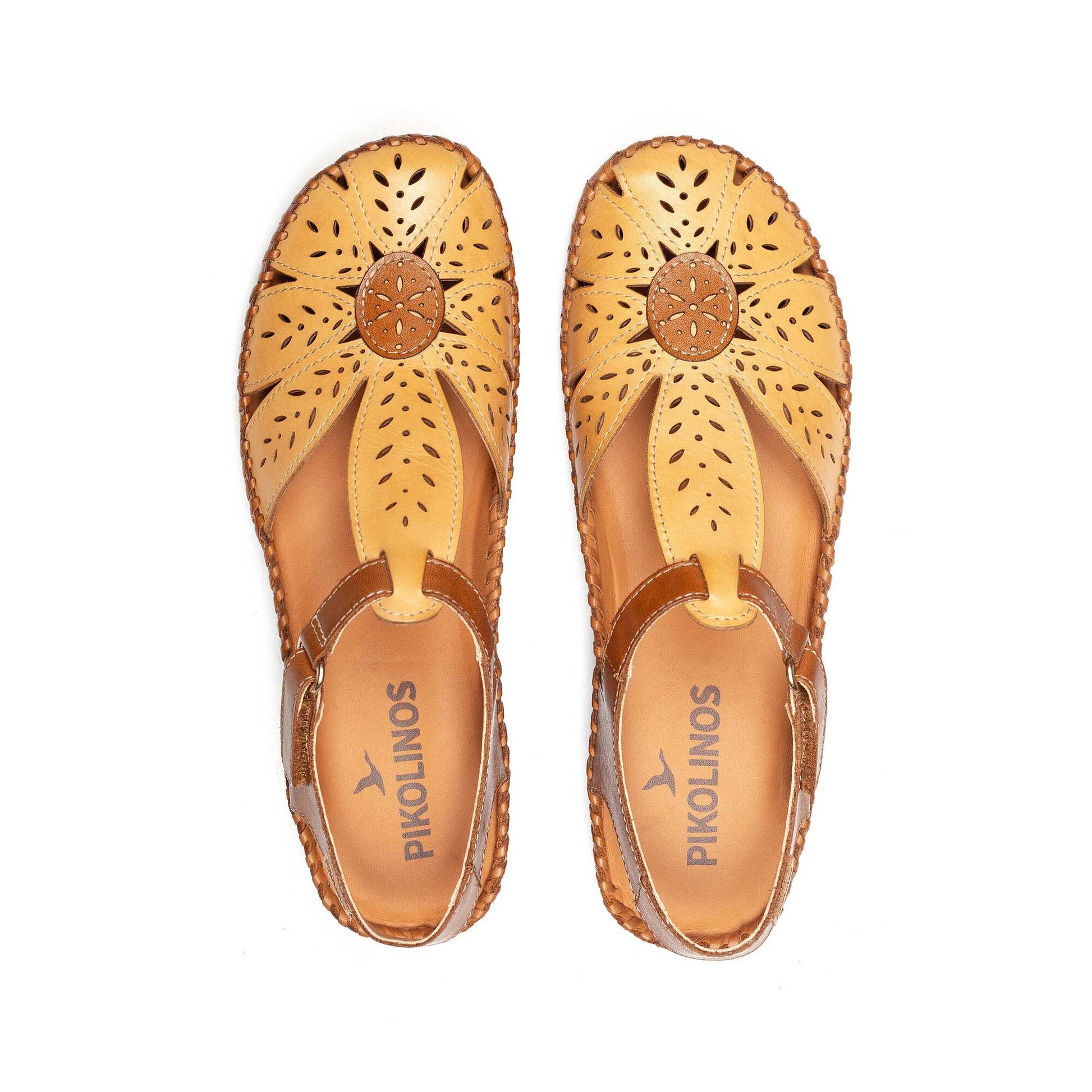 Pikolinos semi-open shoes with hook-and-loop closure P. VALLARTA 655-0841C1