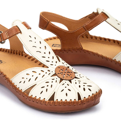 Pikolinos semi-open shoes with hook-and-loop closure P. VALLARTA 655-0841C1