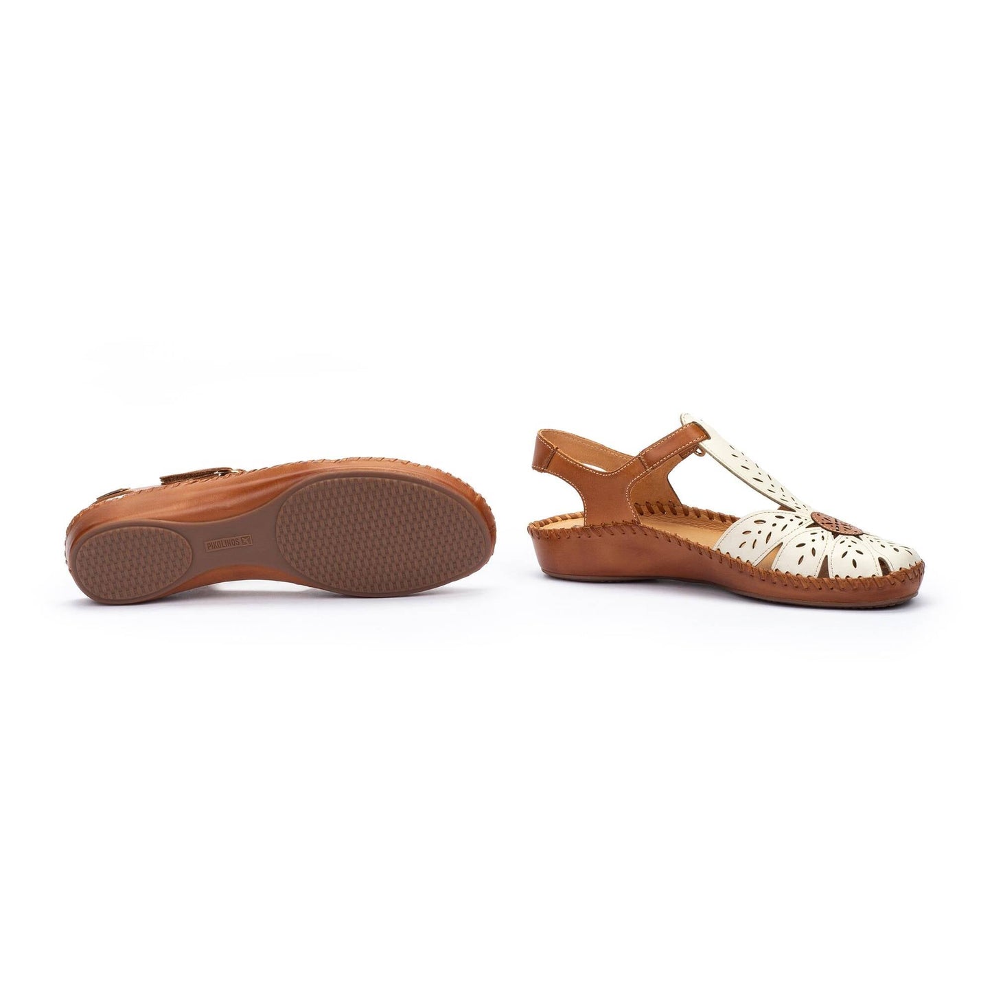 Pikolinos semi-open shoes with hook-and-loop closure P. VALLARTA 655-0841C1