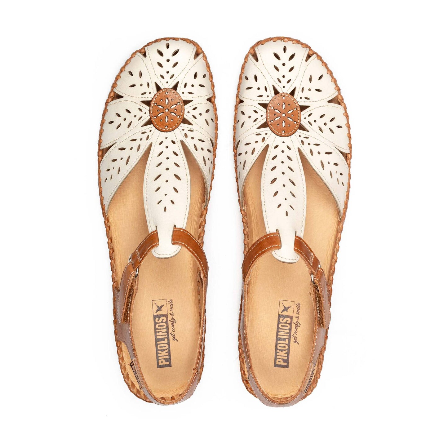 Pikolinos semi-open shoes with hook-and-loop closure P. VALLARTA 655-0841C1