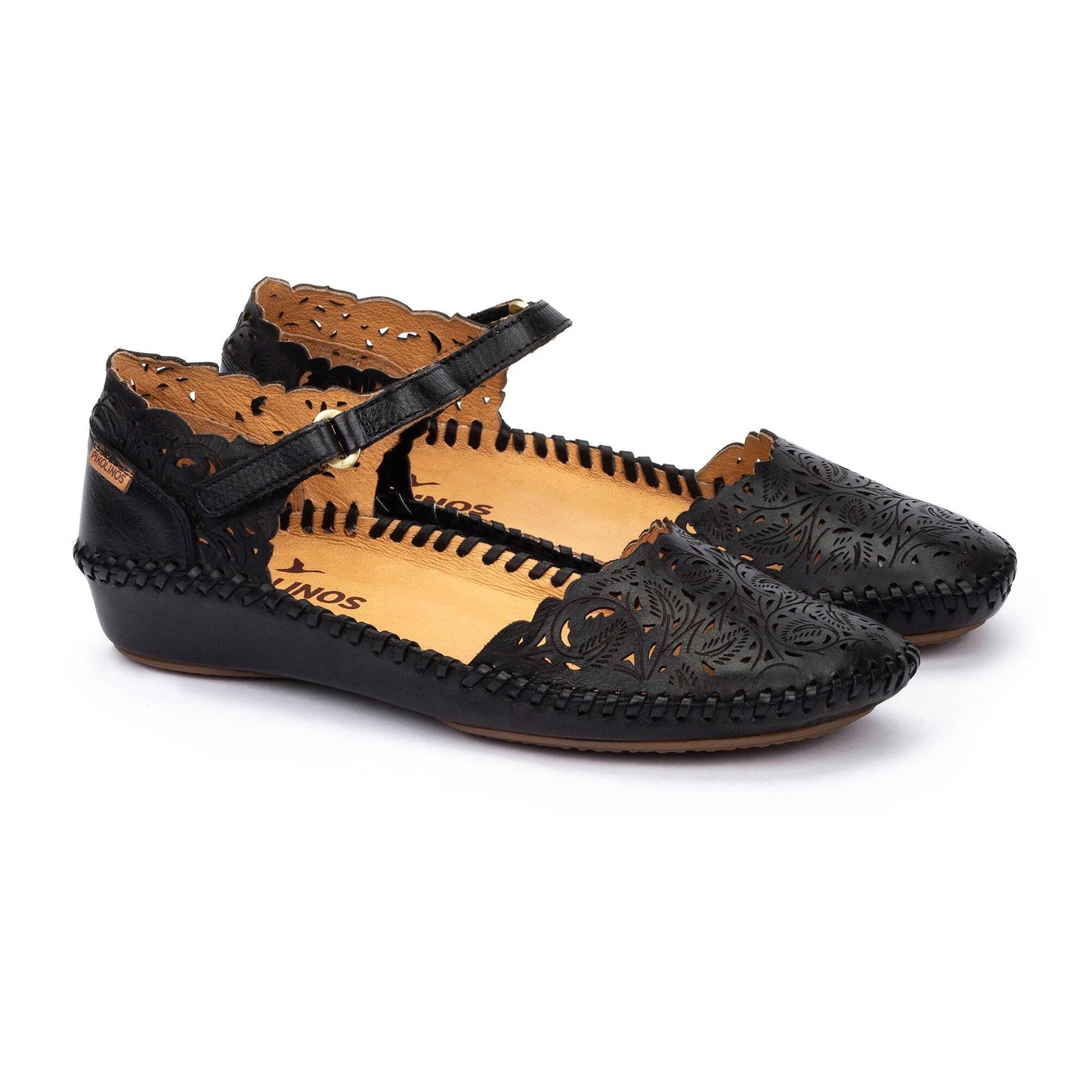 Pikolinos semi-open shoes with hook-and-loop closure P. VALLARTA 655-0906