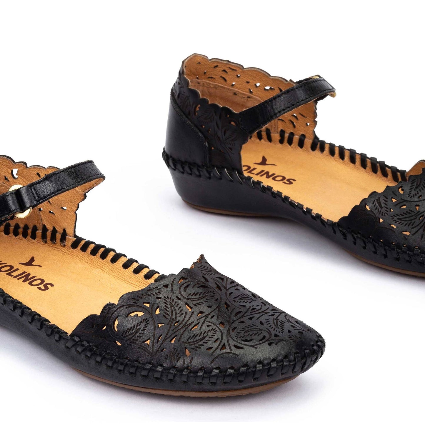 Pikolinos semi-open shoes with hook-and-loop closure P. VALLARTA 655-0906
