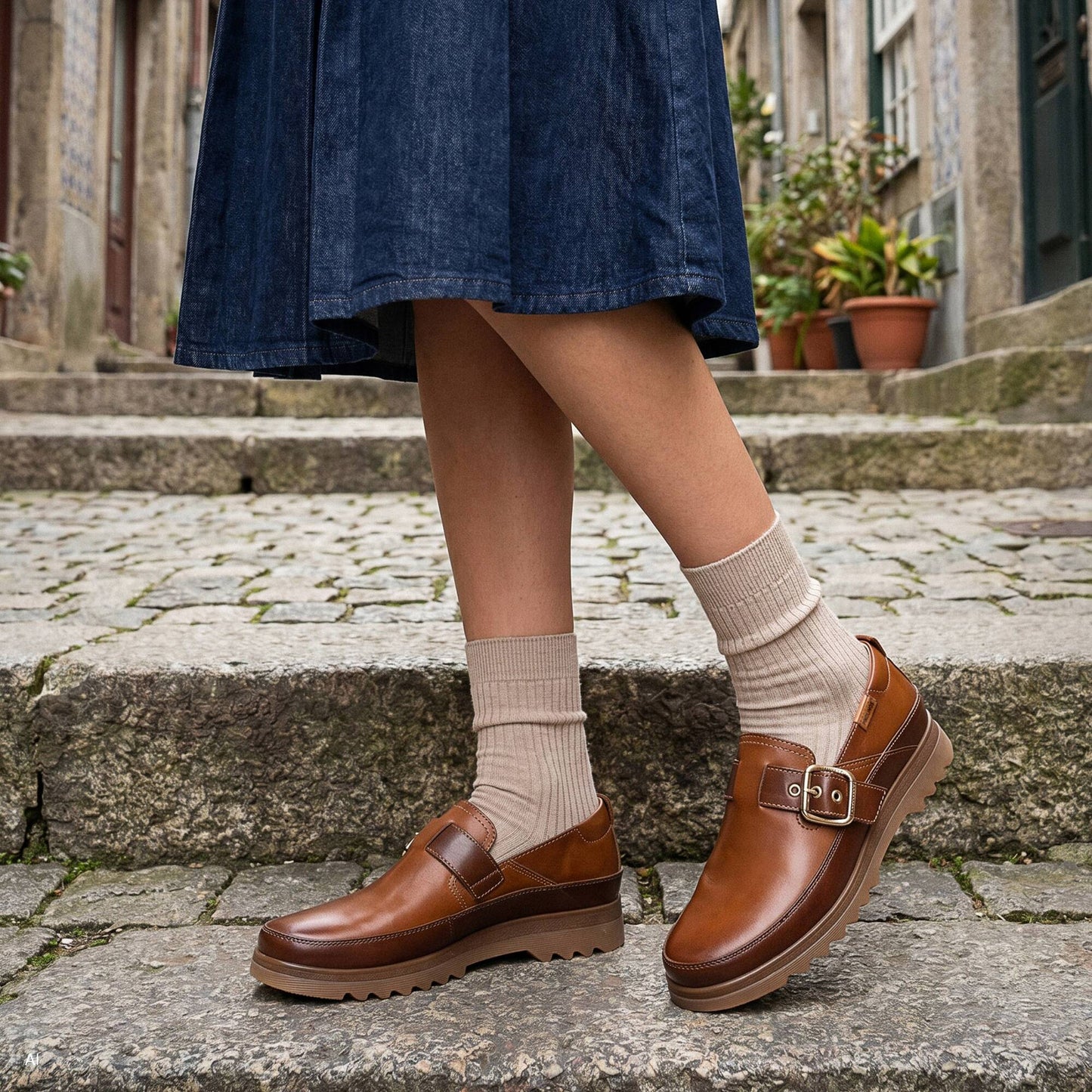 Pikolinos lightweight shoes with buckle VIGO W3W-4969C1