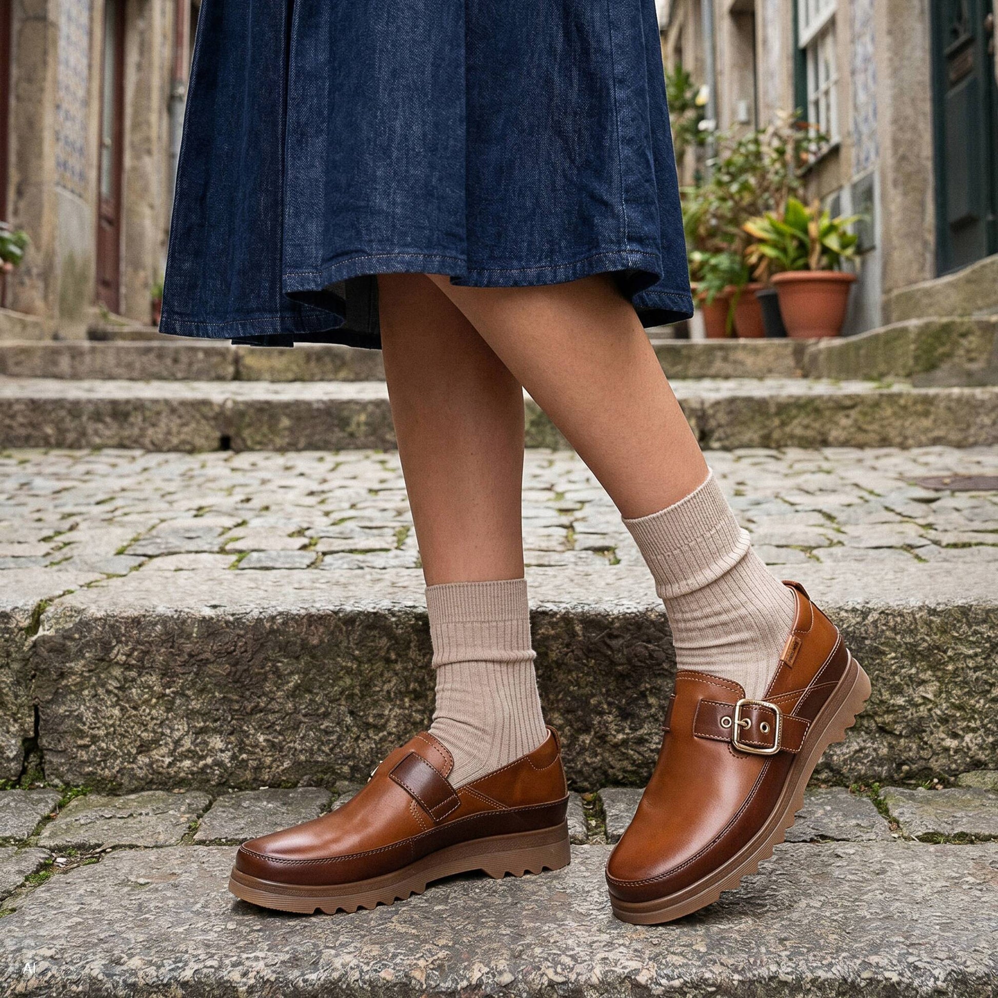 Pikolinos lightweight shoes with buckle VIGO W3W-4969C1