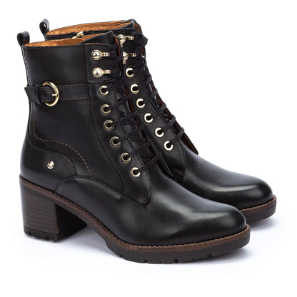 Pikolinos heeled lace-up ankle boots with track sole LLANES W7H-8510