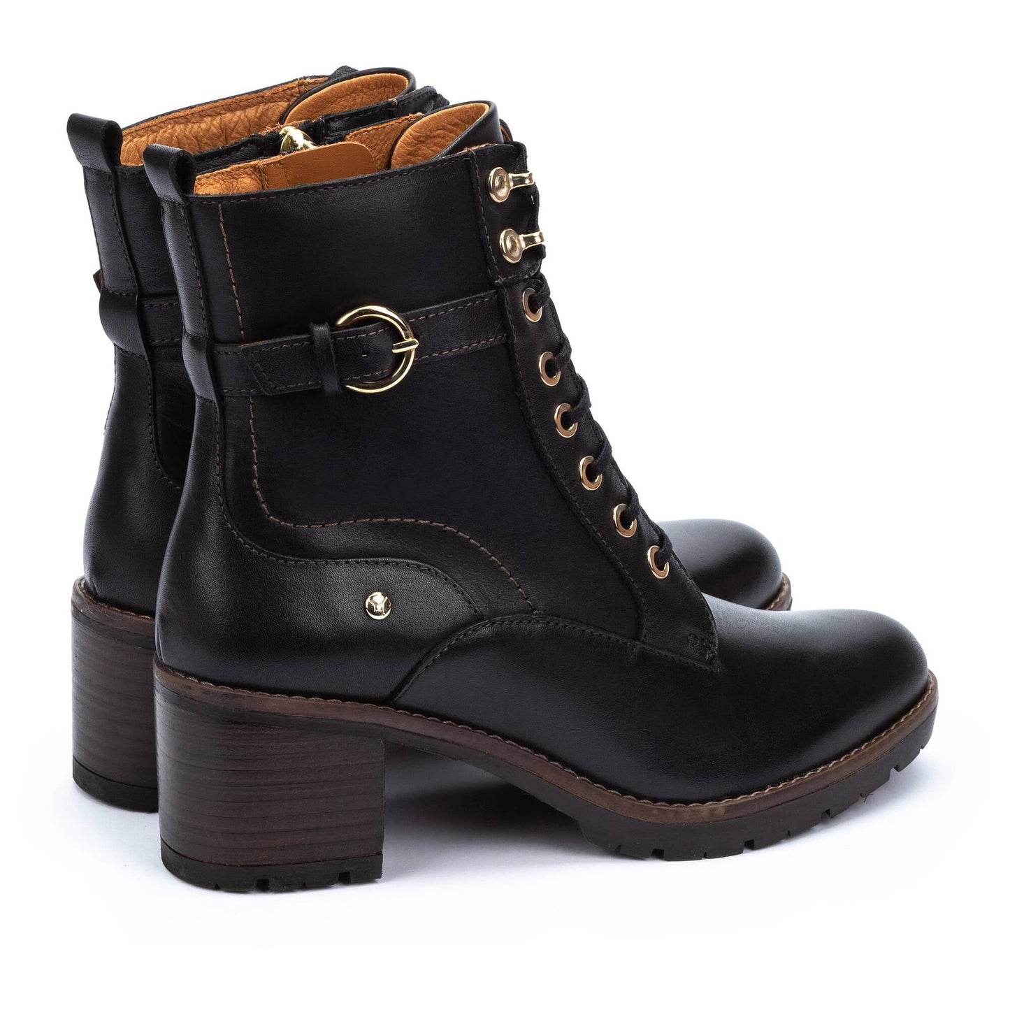 Pikolinos heeled lace-up ankle boots with track sole LLANES W7H-8510