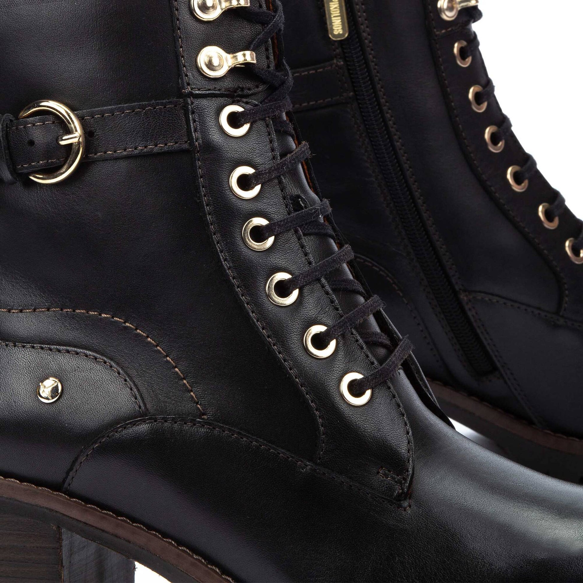 Pikolinos heeled lace-up ankle boots with track sole LLANES W7H-8510