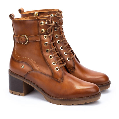 Pikolinos heeled lace-up ankle boots with track sole LLANES W7H-8510